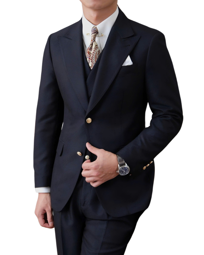 Jet Navy Milano 3-Piece Suit