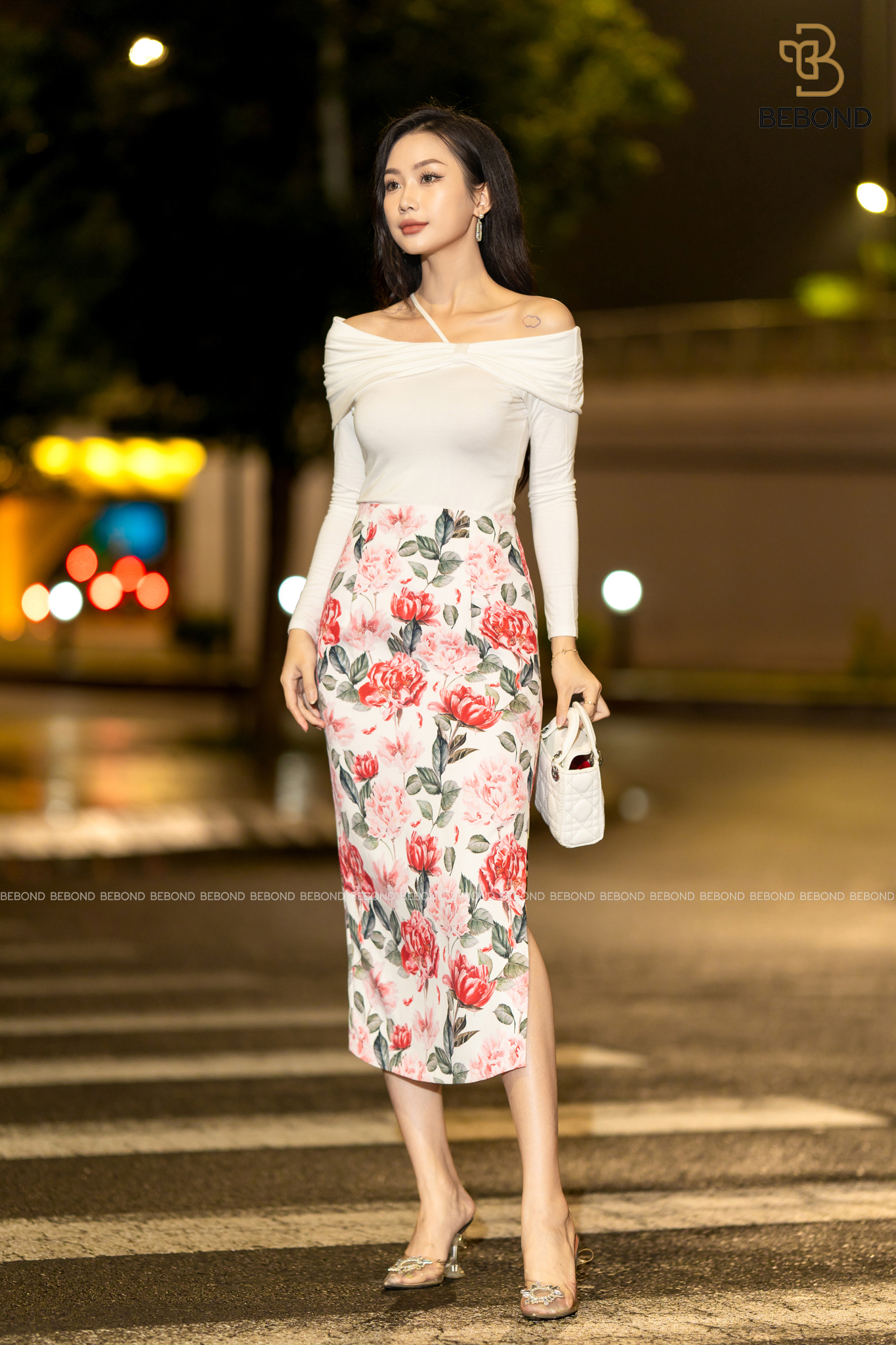 Set áo trễ vai WILSON- Chân váy ôm hoa hồng PEONY_thumbnail_5