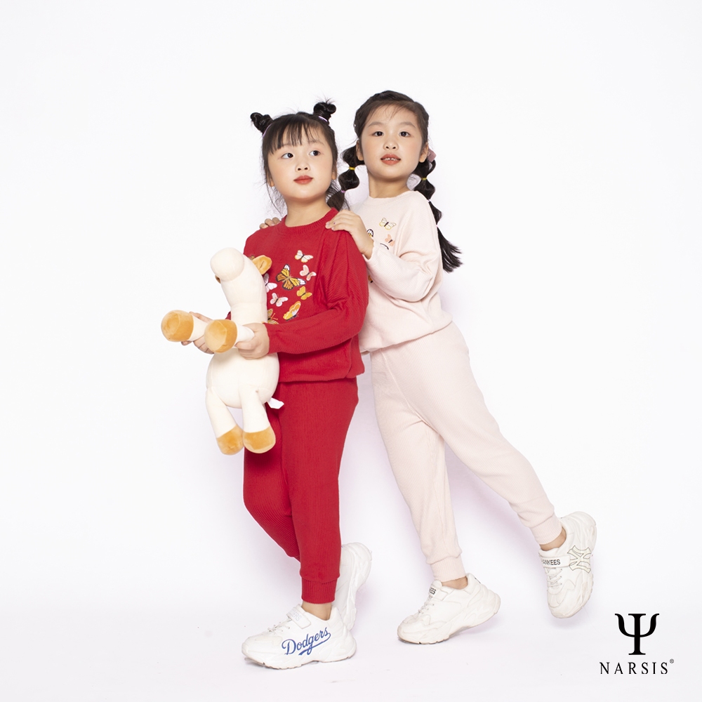 BỘ THU ĐÔNG BÉ GÁI NARSIS DÀI TAY PHỐI MÀU CỰC ĐẸP CHẤT COTTON LEN ẤM ÁP KM2034 NARSIS VẢI LEN CO...