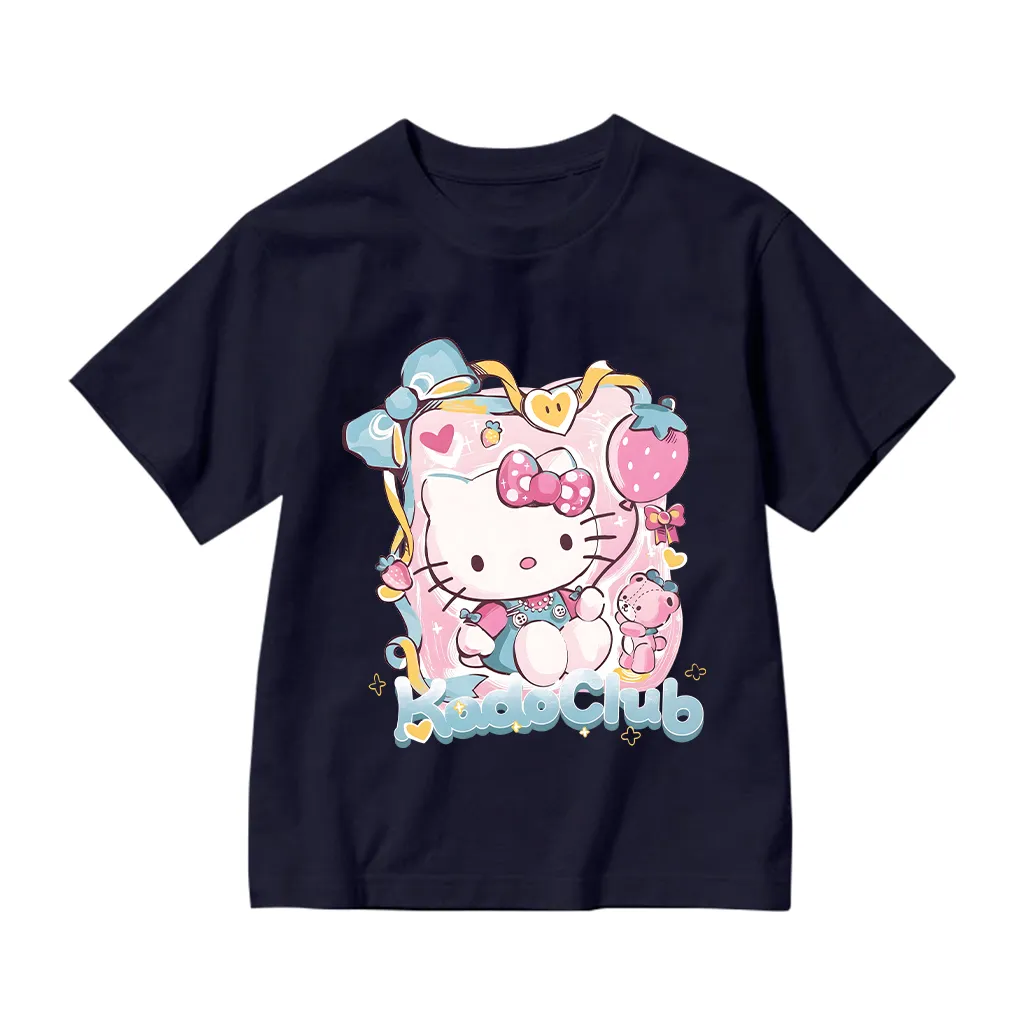 Áo thun bé gái Kado tay ngắn cổ tròn vải cotton thoáng mát dày dặn hình Kitty dễ thương 2871_thumbnail_15