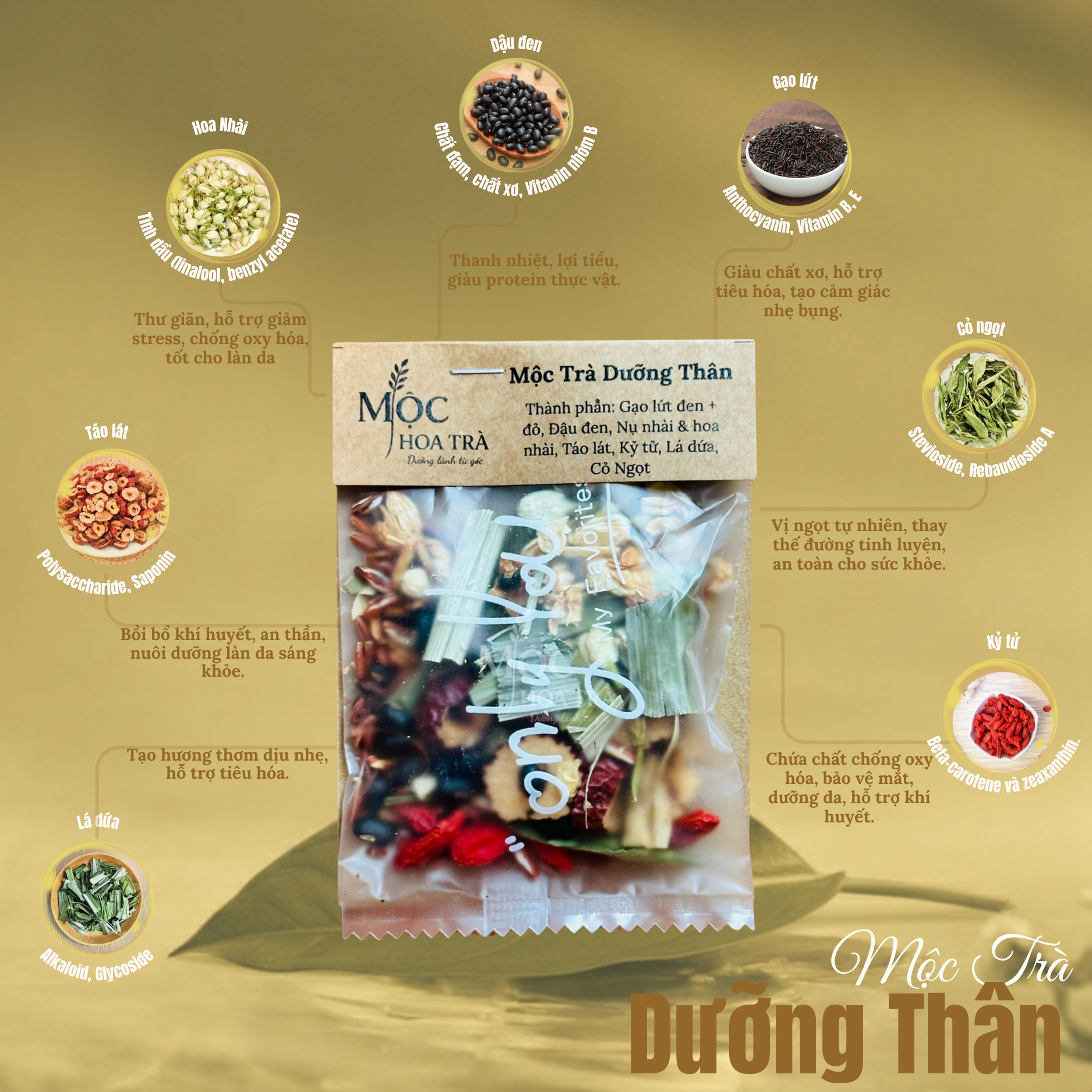 Mộc Trà Dưỡng Thân – Trà Gạo Lứt Thảo Mộc 8 Vị – Hỗ Trợ Thanh Lọc Cơ Thể, Giúp Duy Trì Vóc Dáng – Nguyên Liệu Sấy Lạnh_thumbnail_2