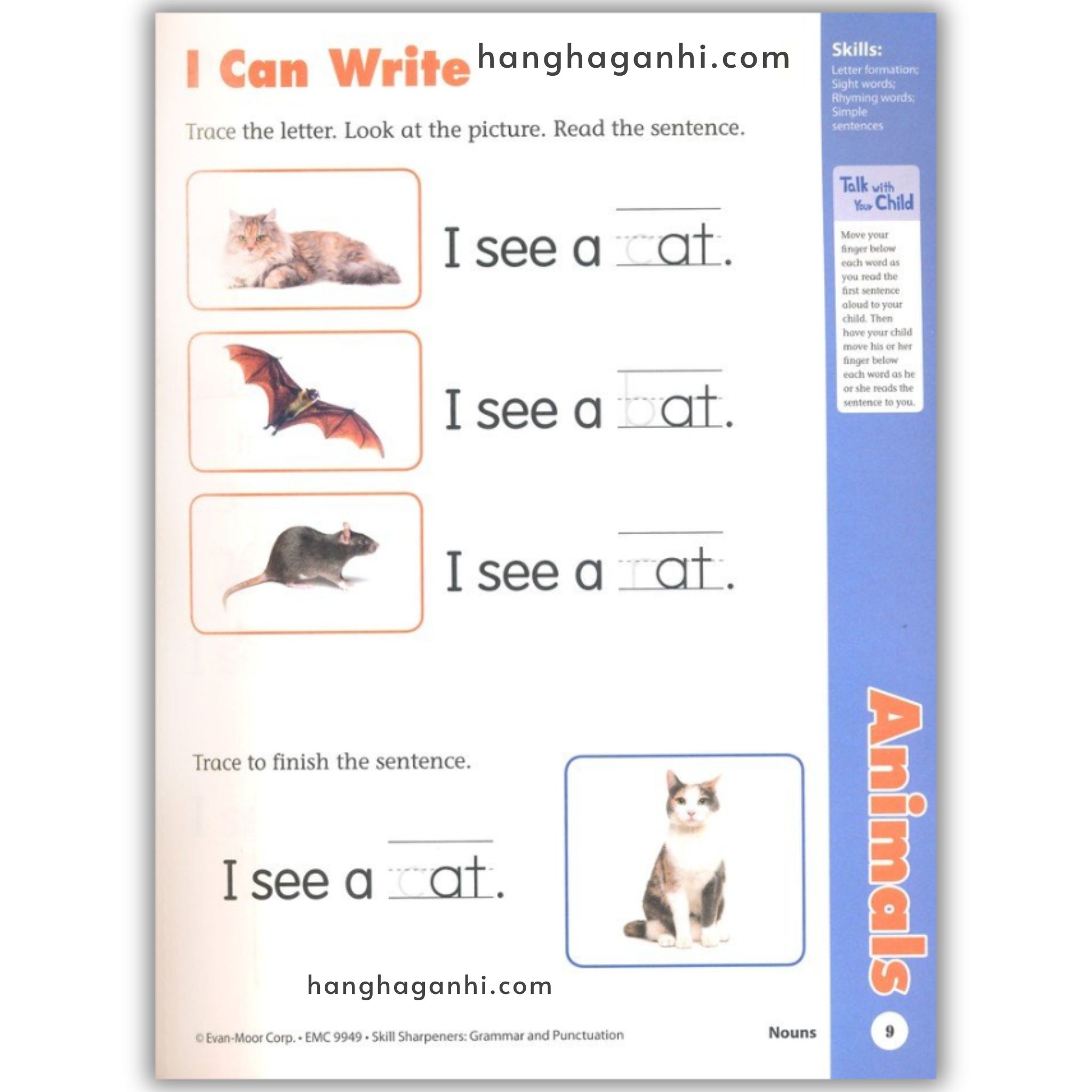 Sách Evan-Moor Skill Sharpeners Grammar and Punctuation Pre K_thumbnail_5