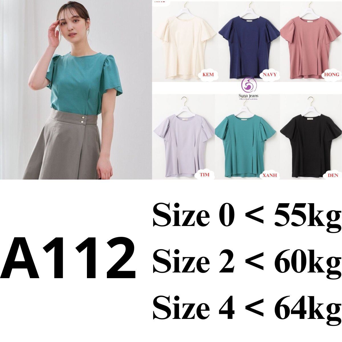 A112-Áo tay bèo Xuất Nhật