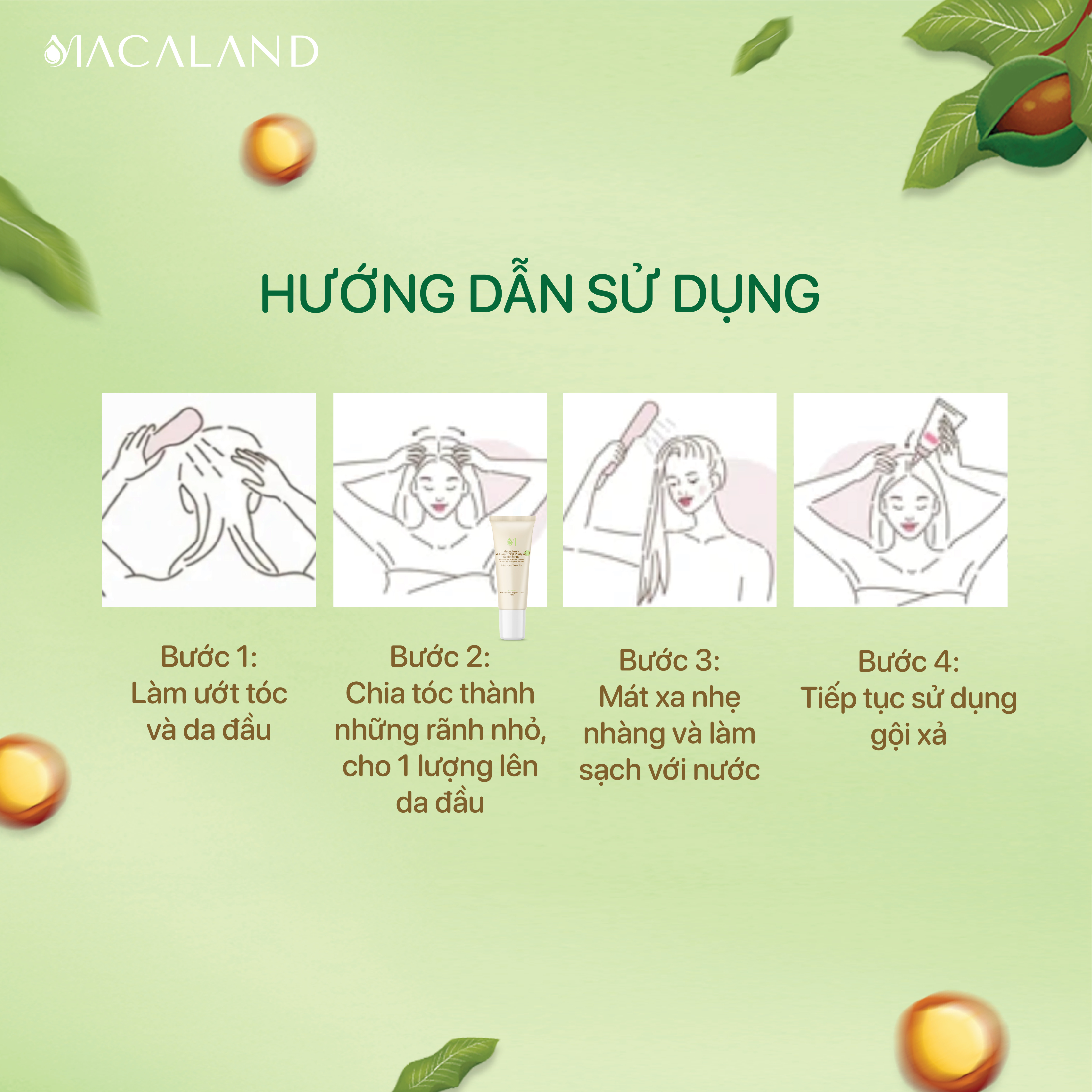 Tẩy Tế Bào Chết Da Đầu Mắc Ca & Muối Epsom 150g MACALAND Làm Sạch Sâu, Giúp Tóc Chắc Khỏe_thumbnail_4