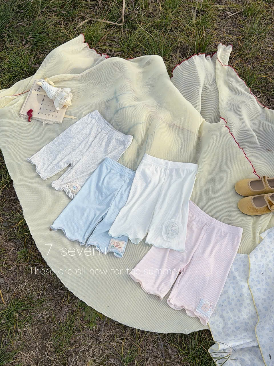 H174 - Quần legging đùi cotton gân mỏng 4 màu hãng Seven