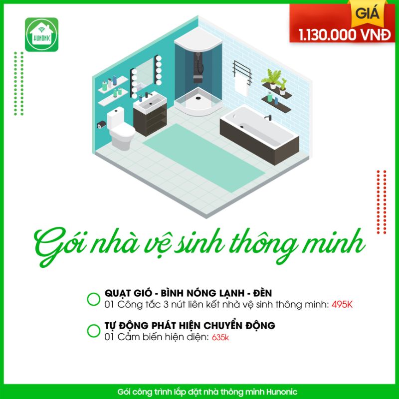 Gói nhà vệ sinh thông minh Hunonic