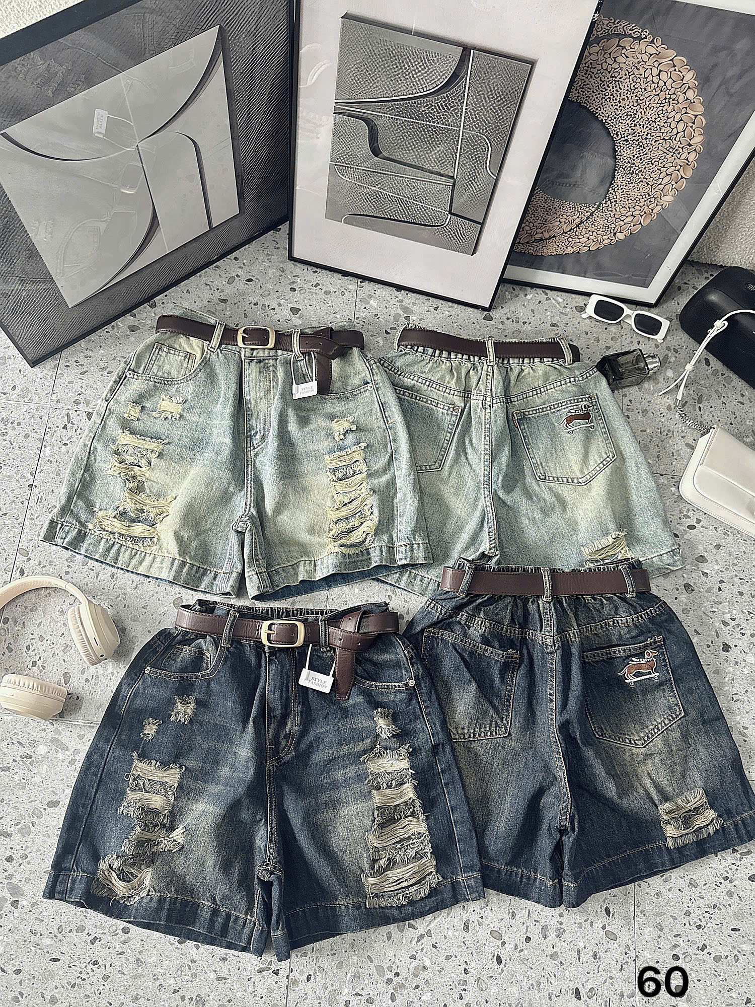 BIGSIZE NỮ- Quần short ngố lưng thun thêu cún T-QSJ60_thumbnail_11