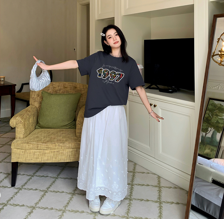 Áo thun nữ in năm sinh 1997 form vừa regular vải cotton 4c thoáng mát ARD1784 Miucho Chic in mix_thumbnail_2