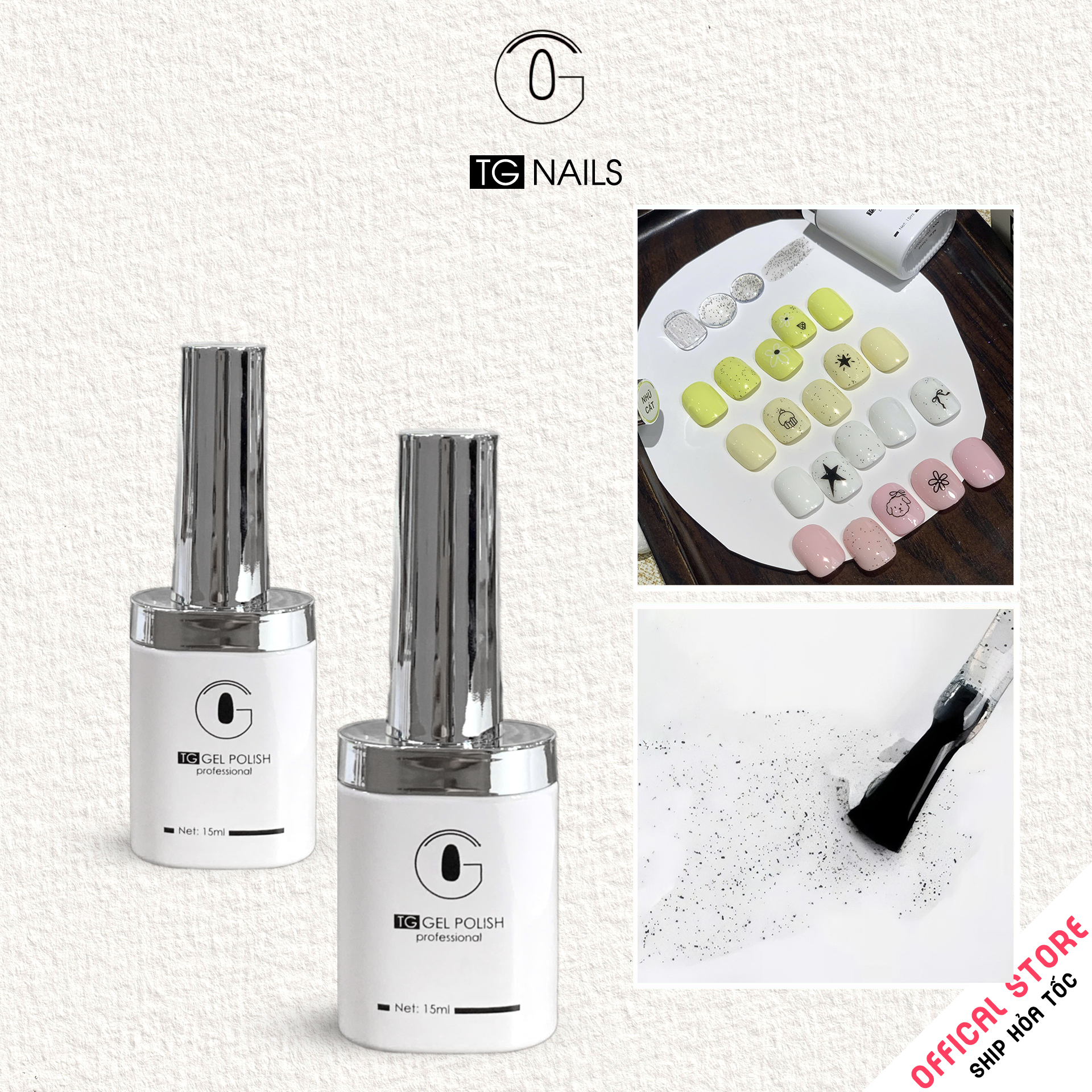 Top nhũ cát TG chai 15ml