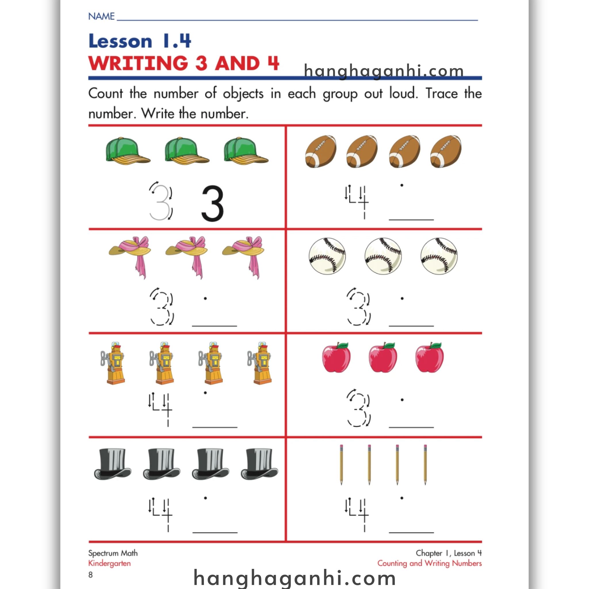 Spectrum Math Workbook Grade K- Sách Toán Tiếng Anh cho bé tiền tiểu học_thumbnail_13