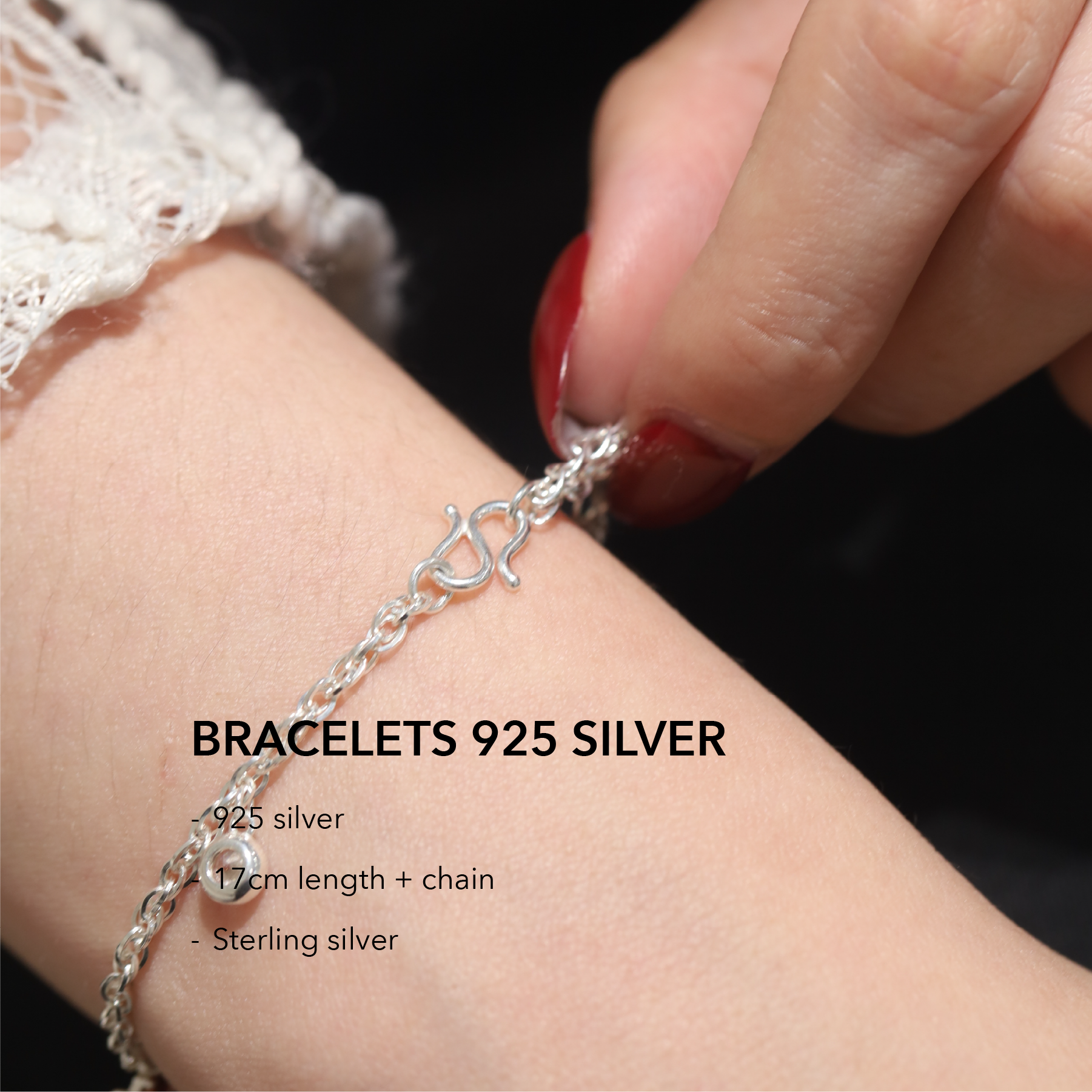 Lắc tay bạc 925 đính charm hoa_thumbnail_4