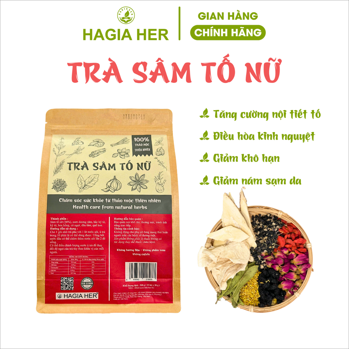TRÀ SÂM TỐ NỮ
