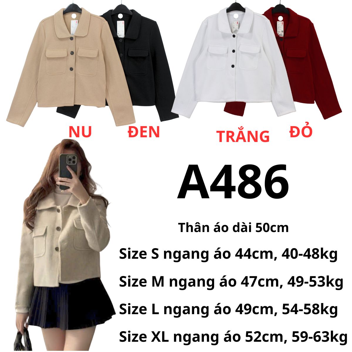 A486- Áo vest thun nỉ