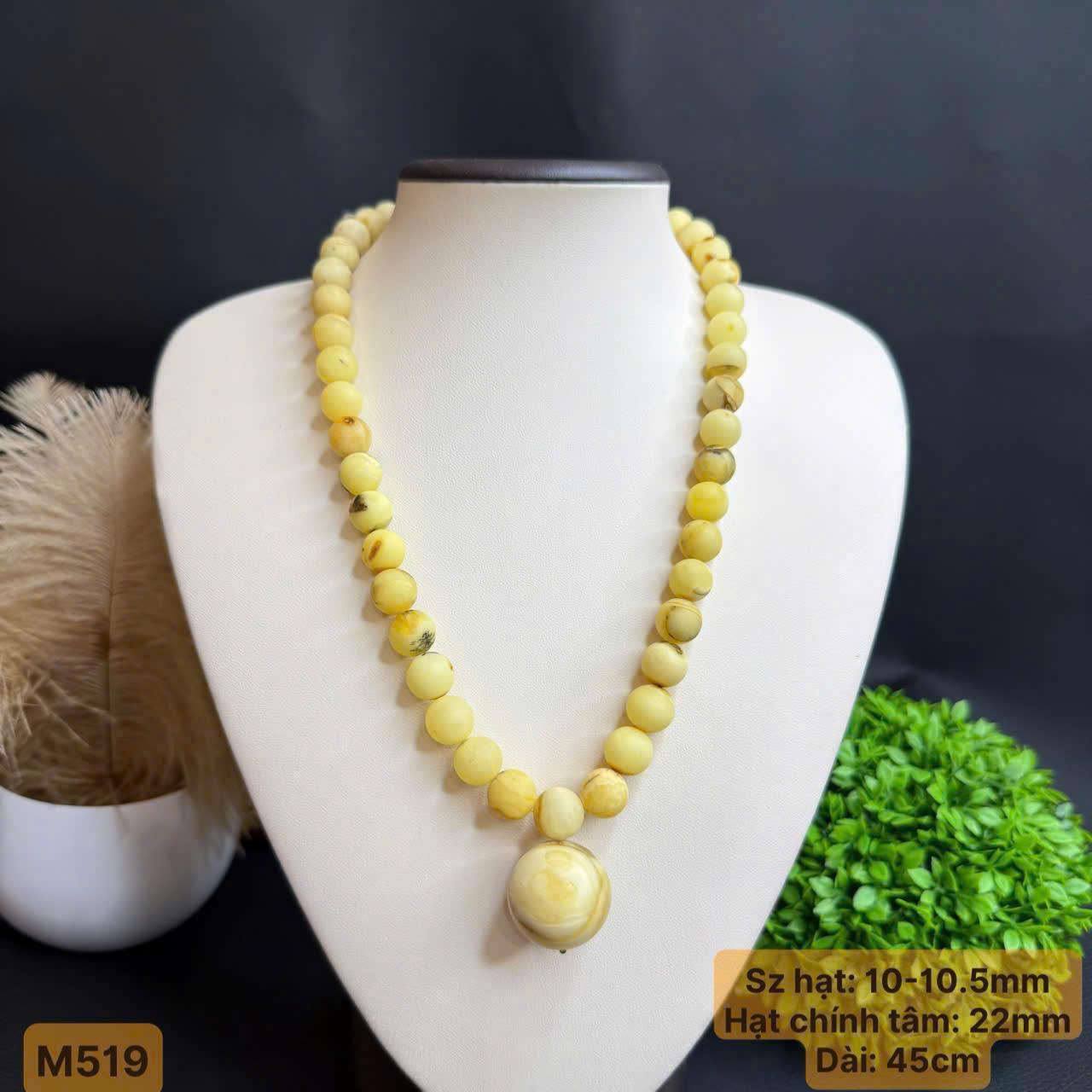 Vòng Cổ Mộc Mài Lì - M519