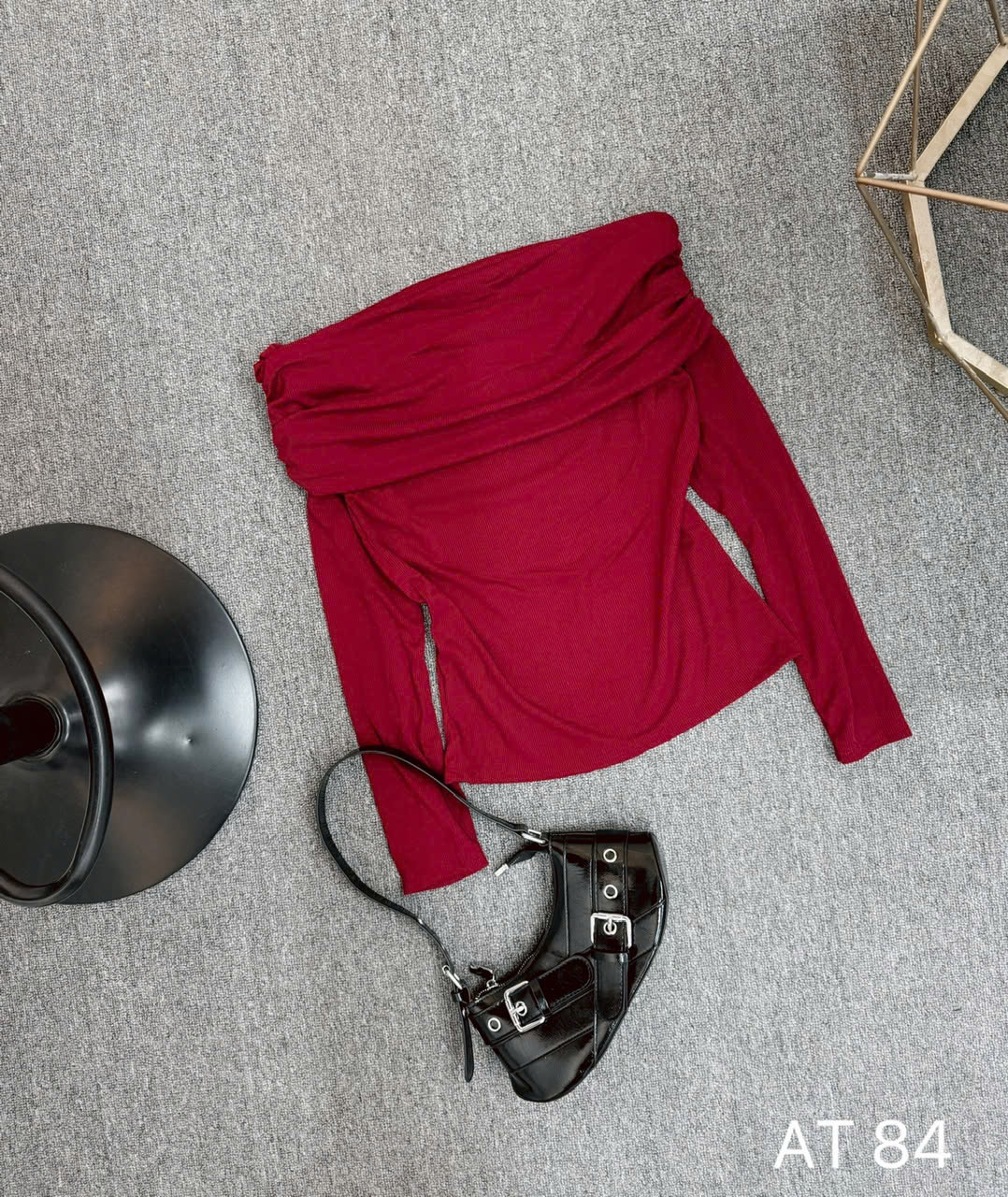 Áo thun trễ vai tay dài bigsize AT025 dành cho nàng béo mập từ 55-90kg_thumbnail_8