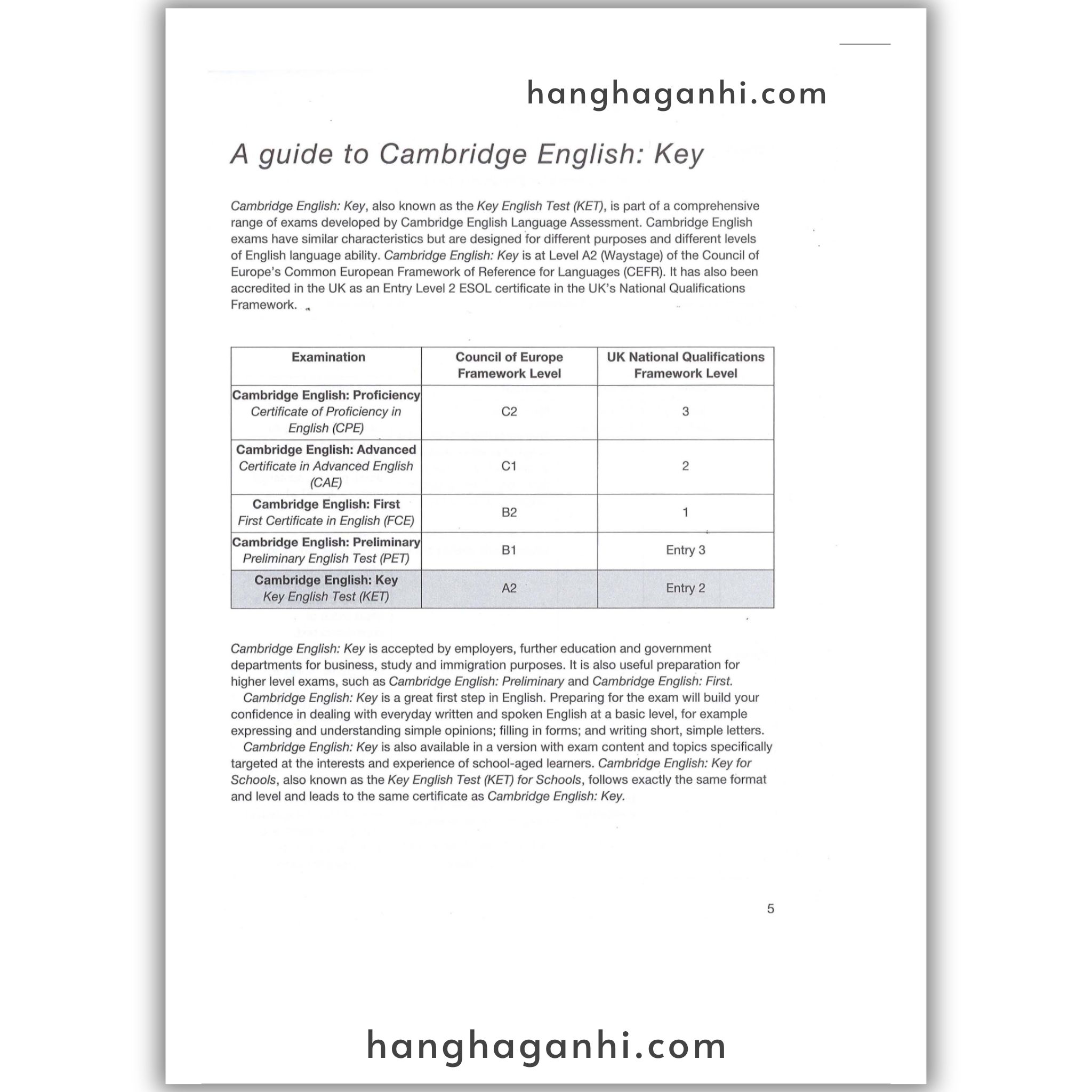 Sách Cambridge Key English Test (Ket) 7 With Answers_thumbnail_1