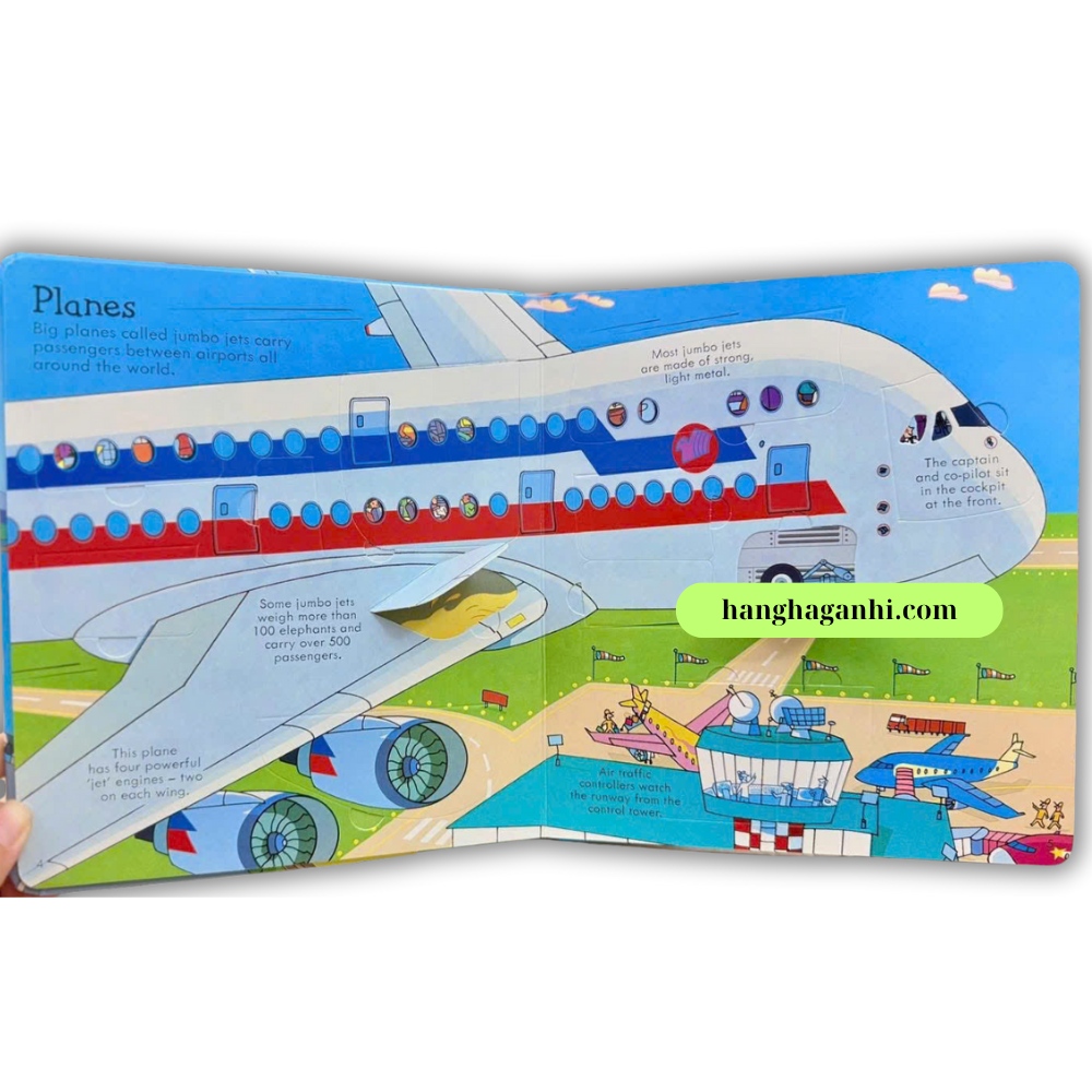 Sách lật mở Usborne Lift-the-flap Look Inside Things that Go_thumbnail_2