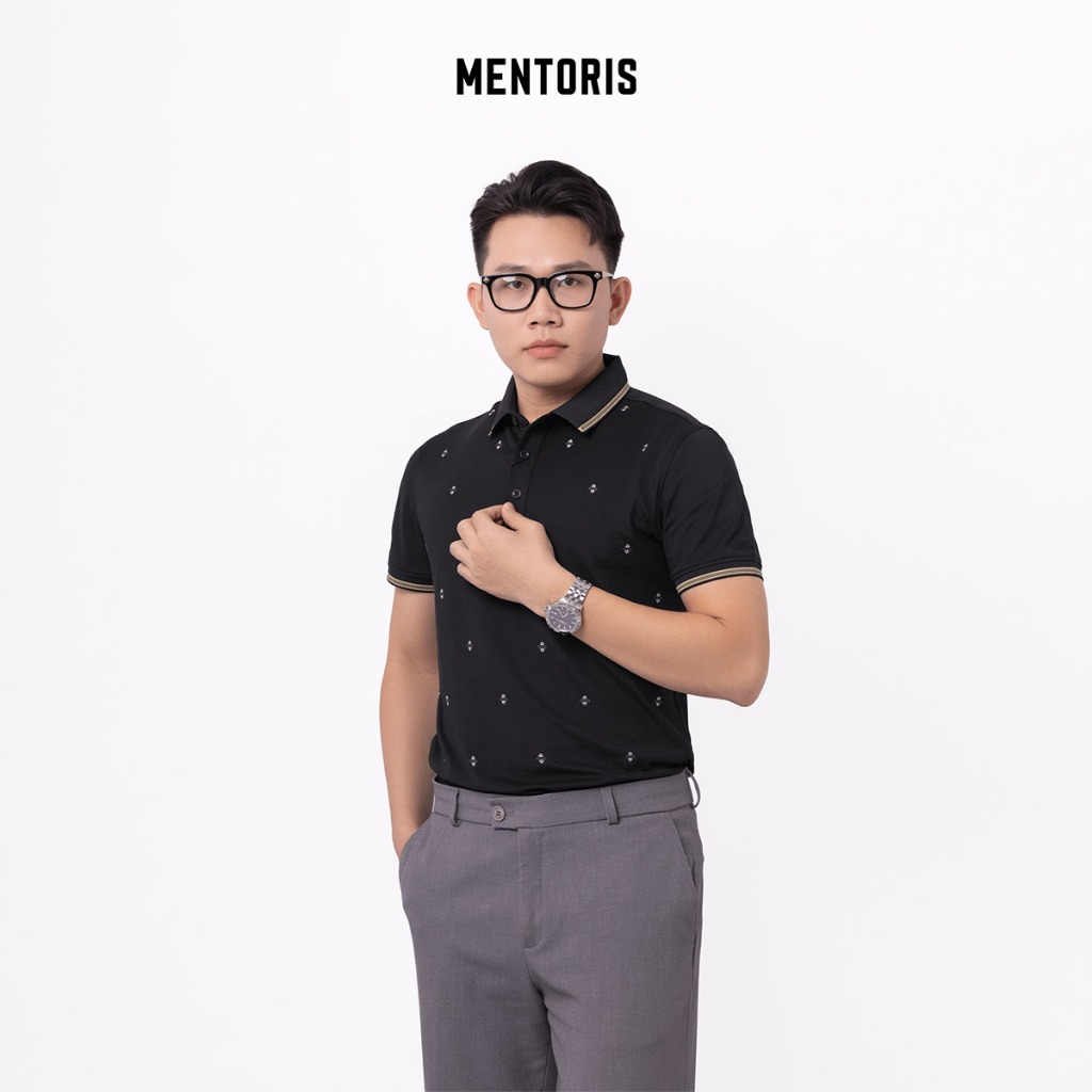 Áo Polo Nam Hoạ Tiết Vải Coolmax Lacooste MPS209S