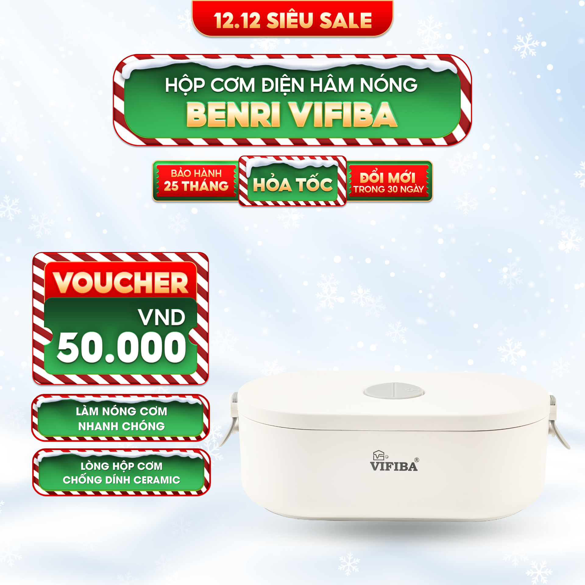 Hộp Cơm Hâm Benri Vifiba