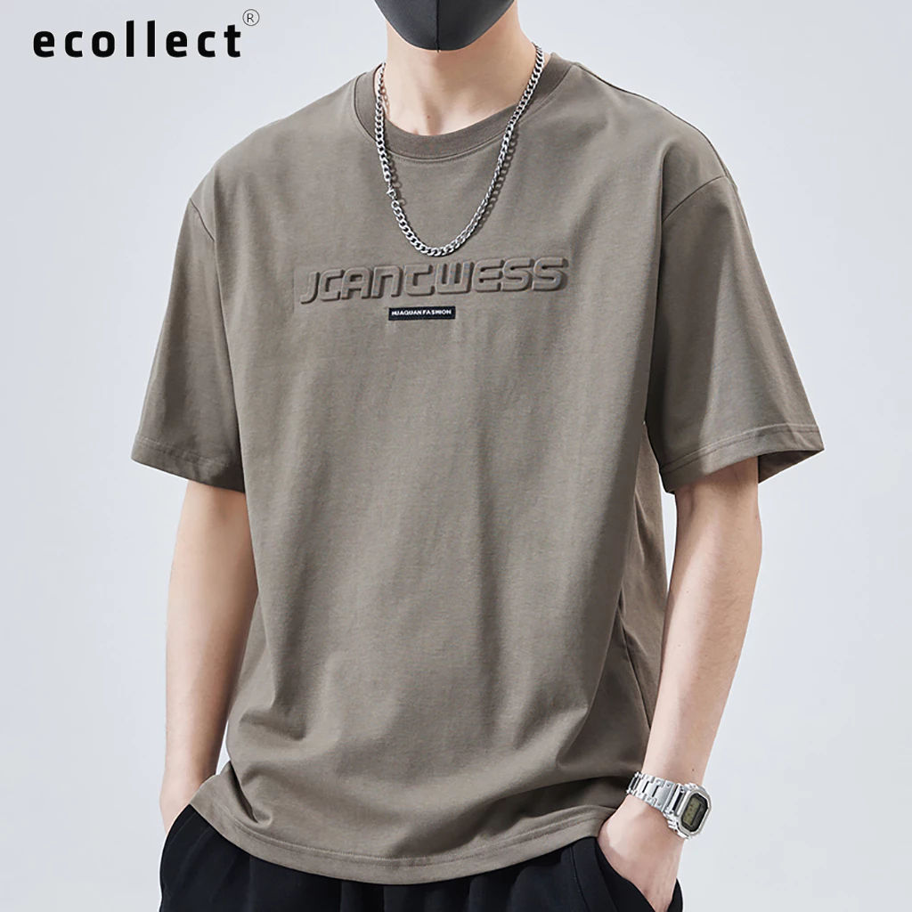 Áo Thun Nam Tay Ngắn ECOLLECT in nổi