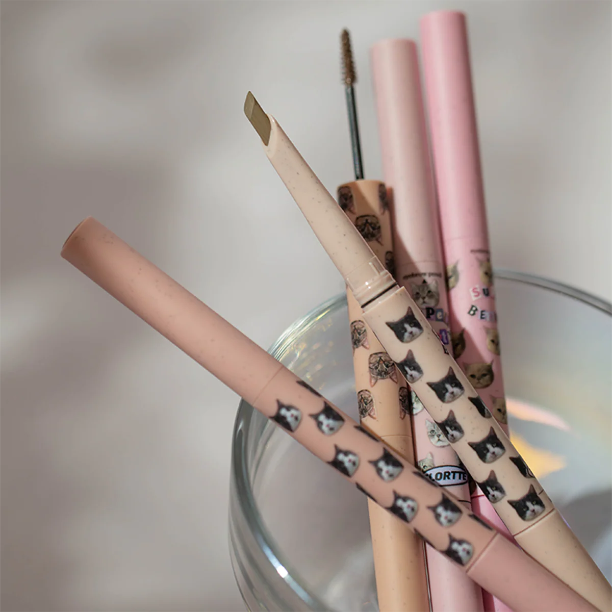 [FLORTTE] Chì kẻ mày mascara 2 đầu Flortte Meow