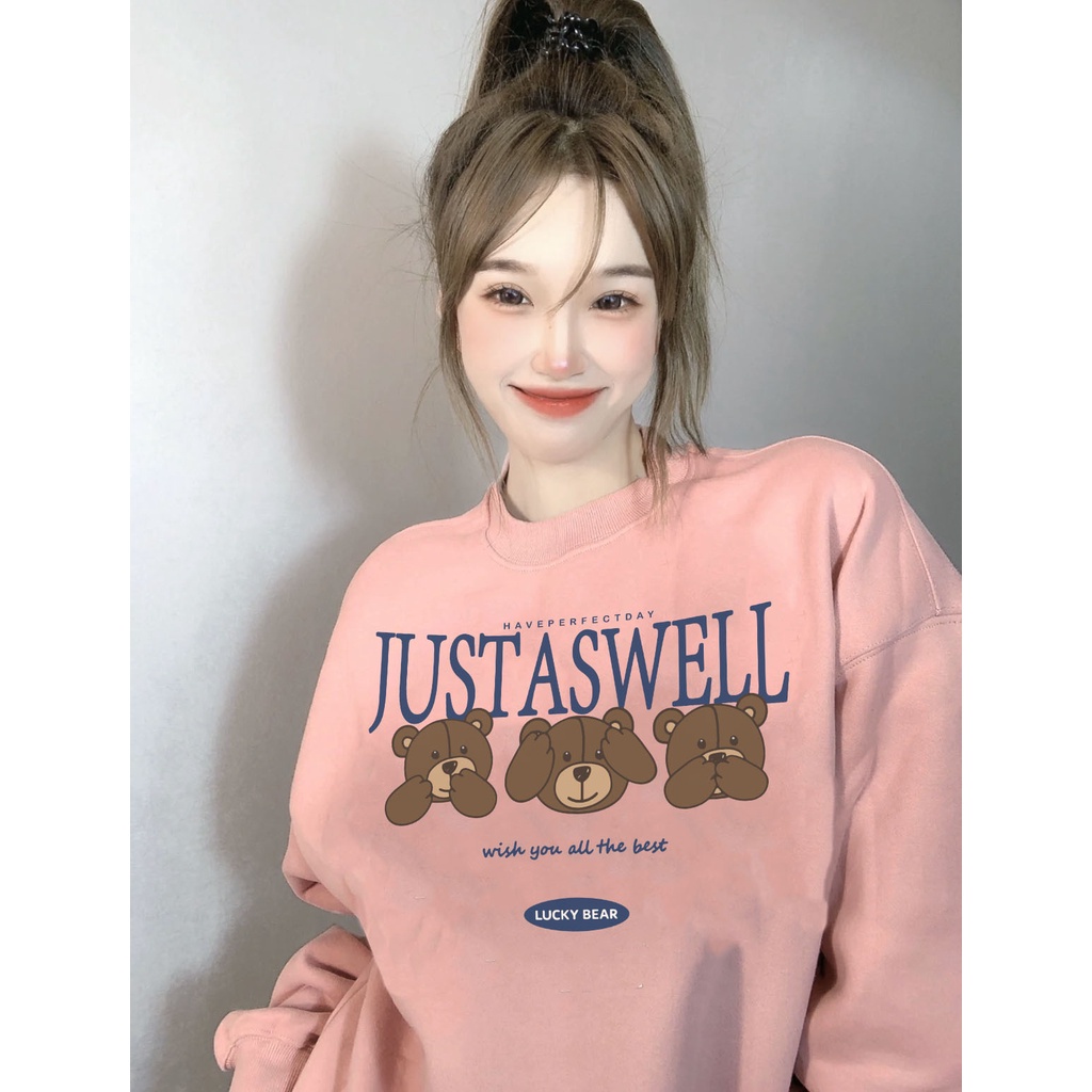 Áo sweater nam form rộng ST045 Miucho vải chân cua in graphic_thumbnail_5