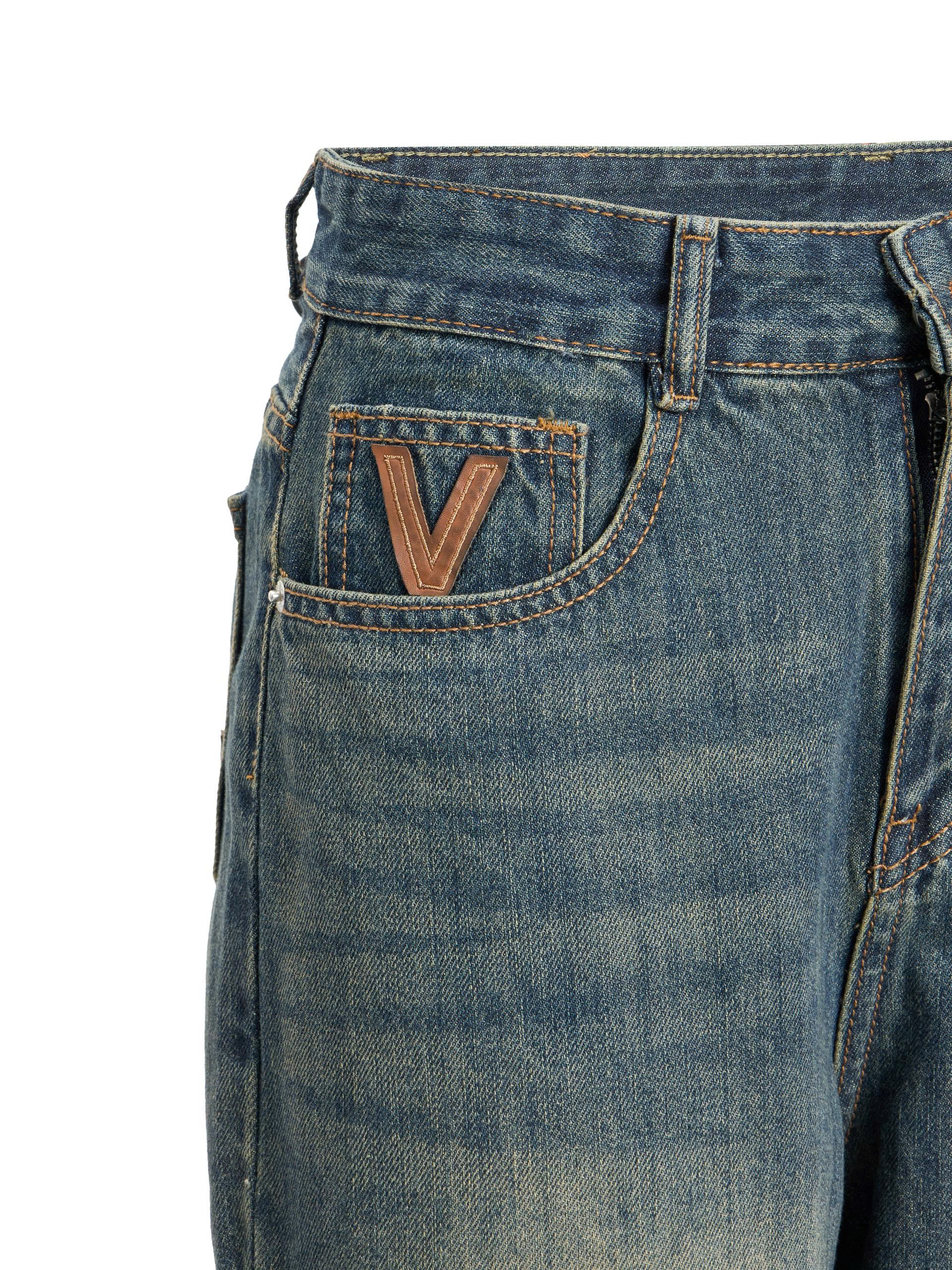 BIGSIZE- Quần jean suông thêu V T-QJ387_thumbnail_4