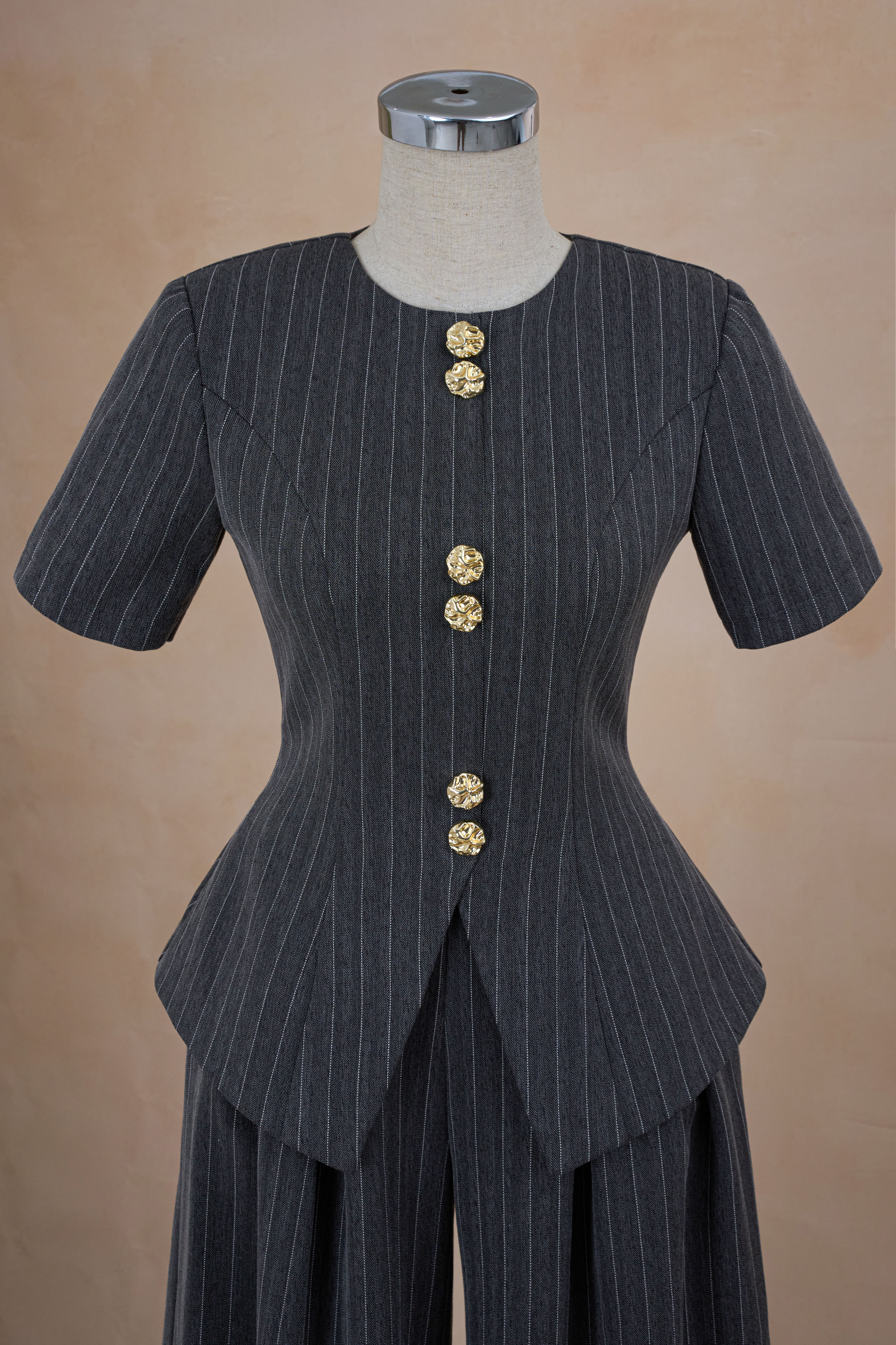 Áo PL Kẻ Sọc Cúc Đồng