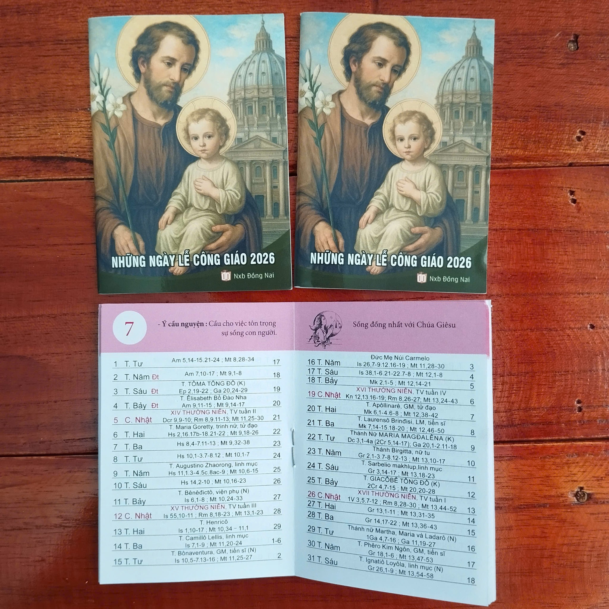 Lịch nhỏ bỏ túi 2026