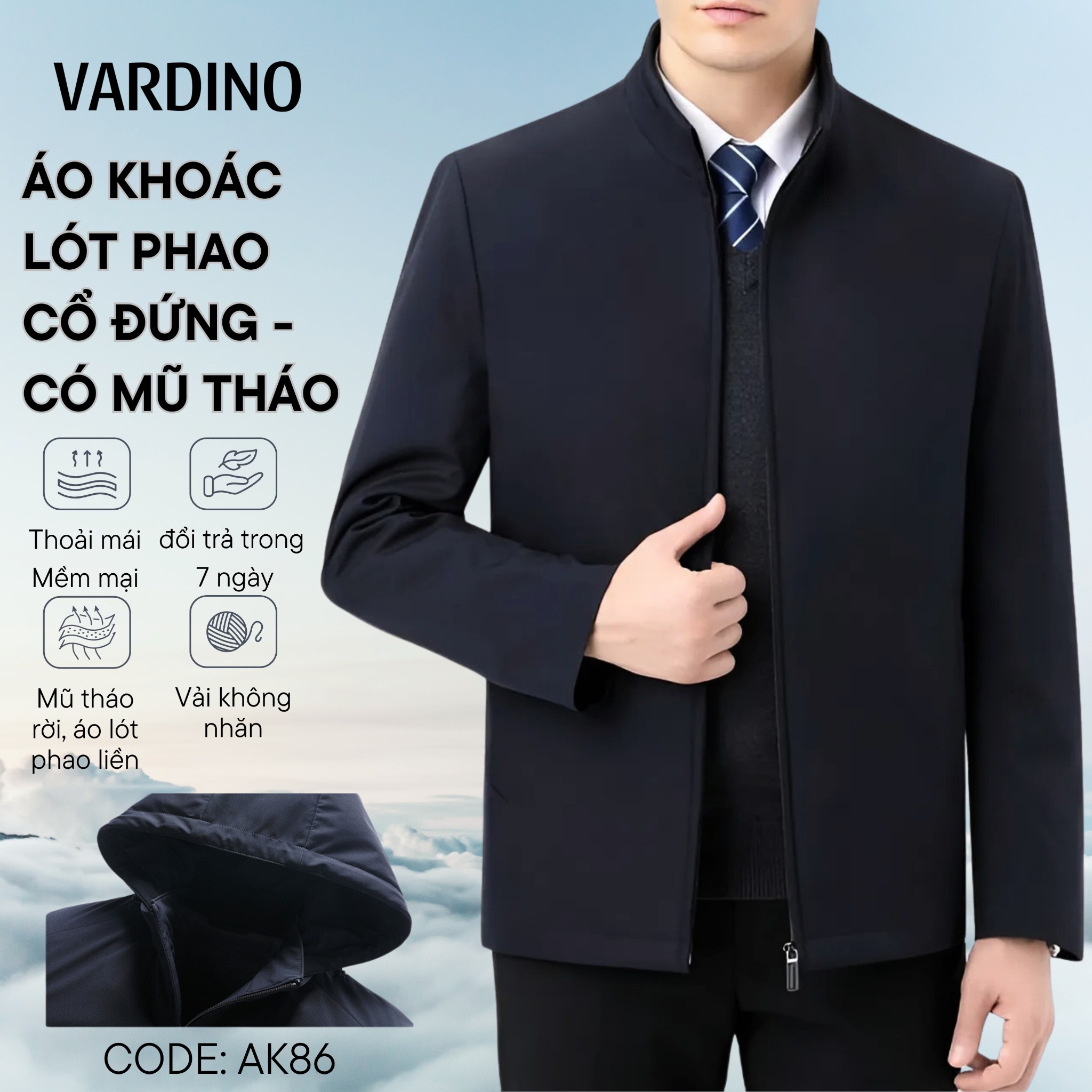 Áo khoác nam có mũ Vardino AK86_thumbnail_4