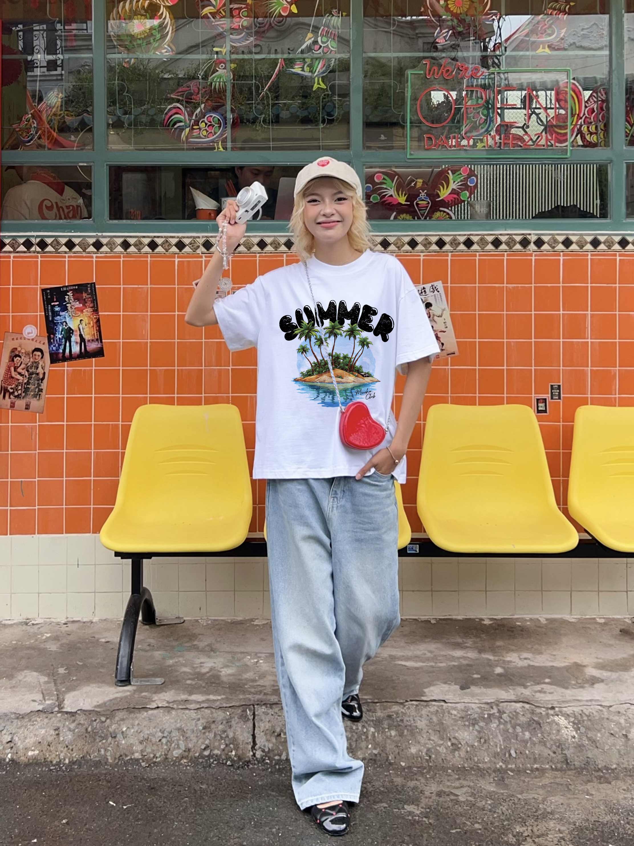 Áo thun boxy hè biển 2272 Miucho chất vải cotton 2 chiều cao cấp dày dặn đứng form in mix_thumbnail_5