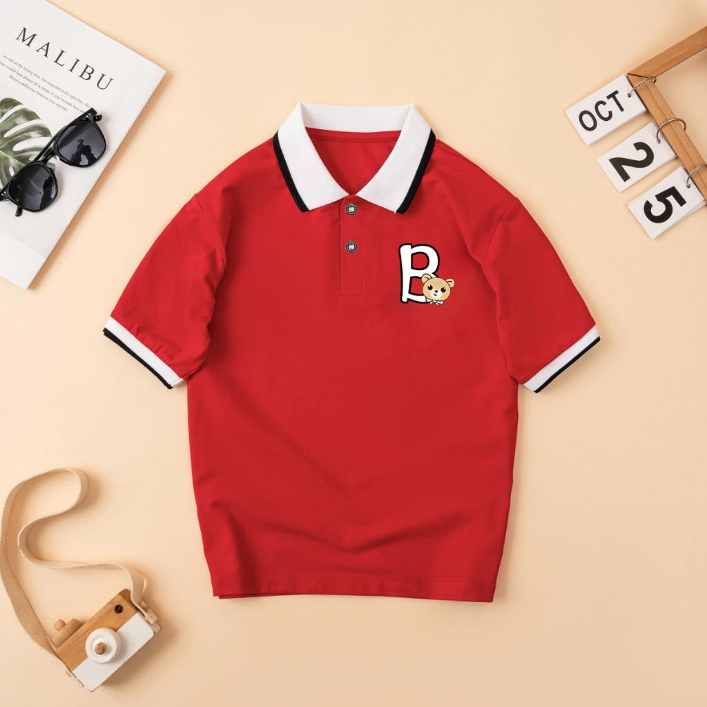 Áo Polo bé trai in hình chữ B - Loza Kids PY3103_thumbnail_2