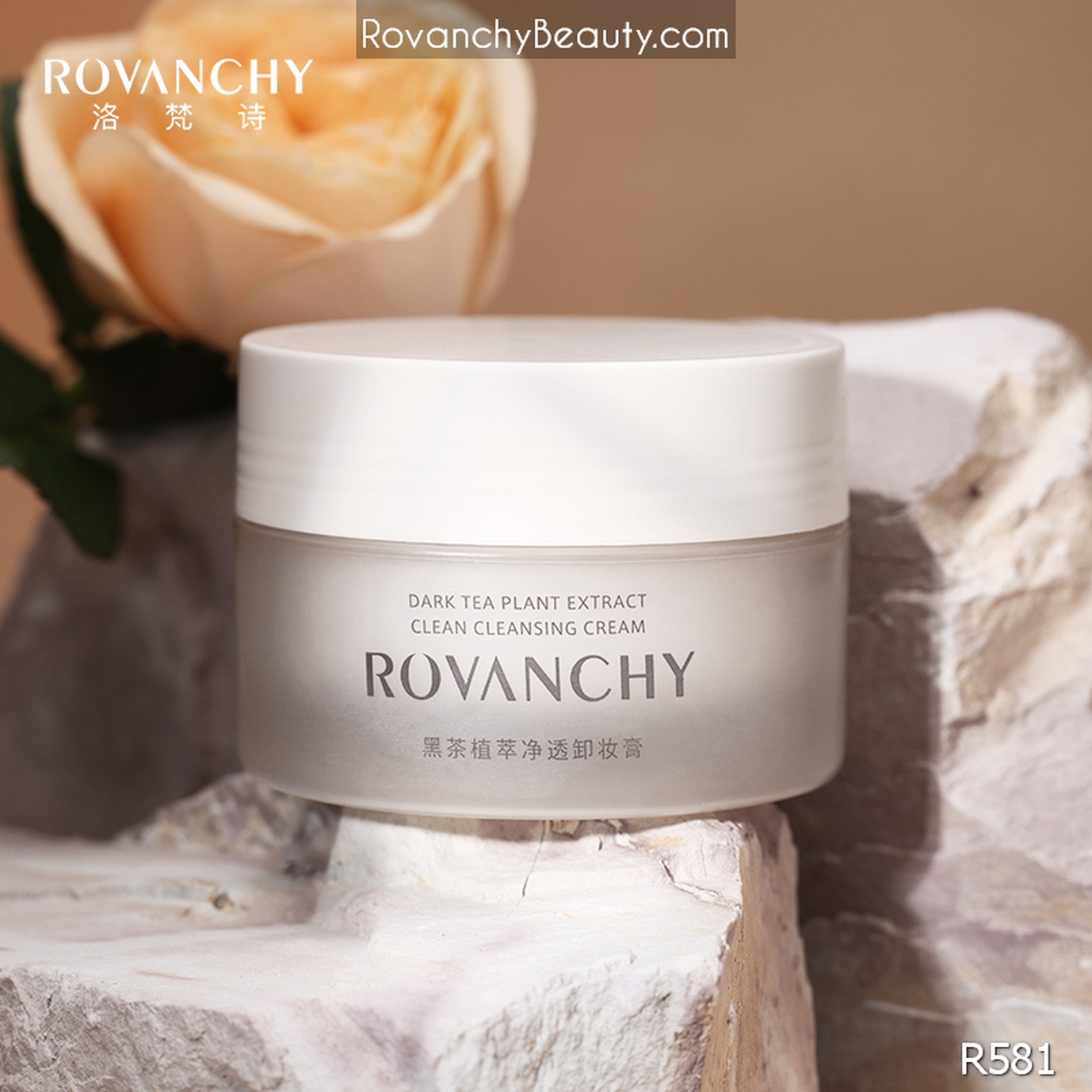 Kem Tẩy Trang R581 ROVANCHY Chiết Xuất Trà Đen - Làm Sạch Sâu, Dịu Nhẹ Cho Mọi Loại Da