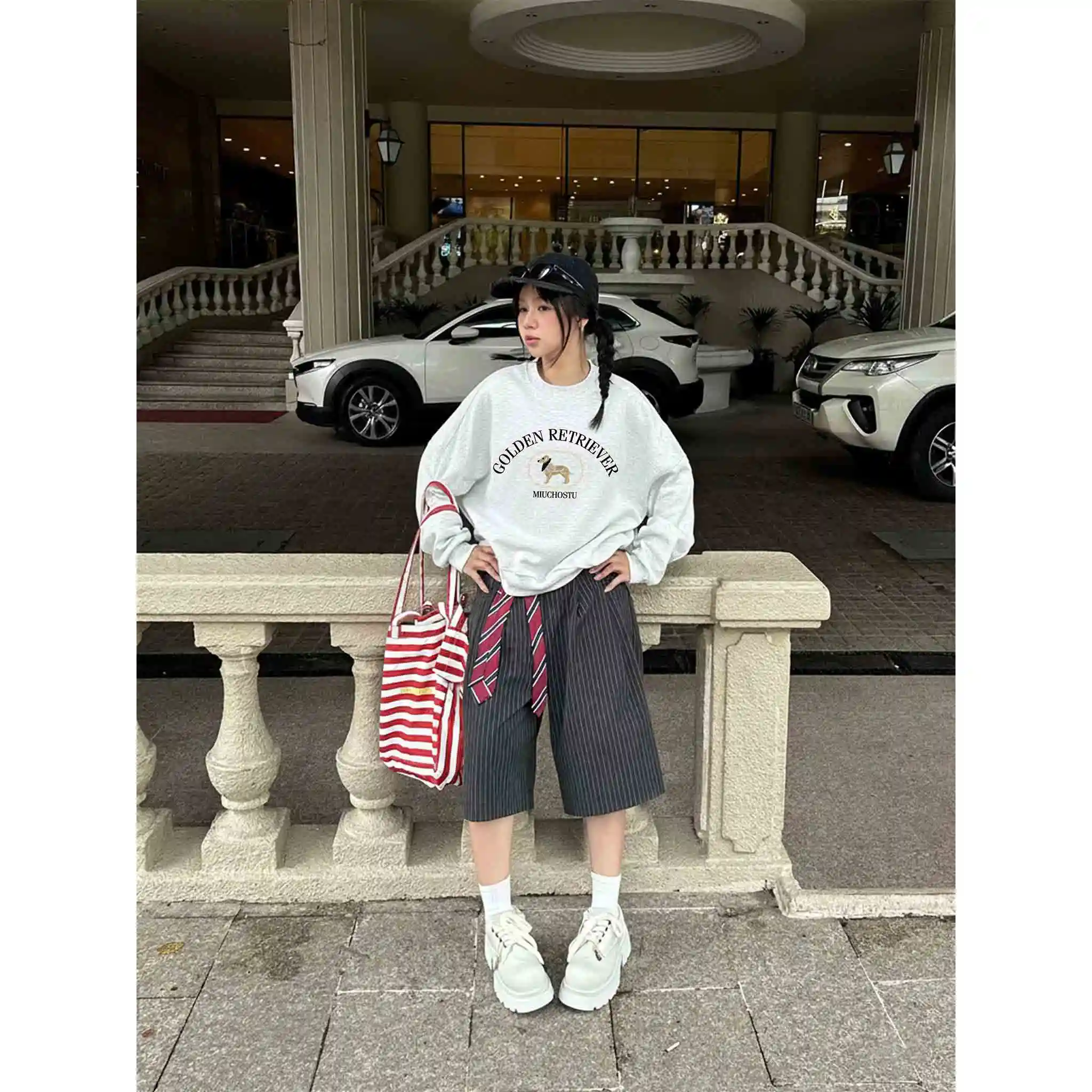 Áo Sweater form boxy Miucho Club nỉ 2 da thoáng mát thấm hút tốt basic dễ phối đồ in mix 2821_thumbnail_8