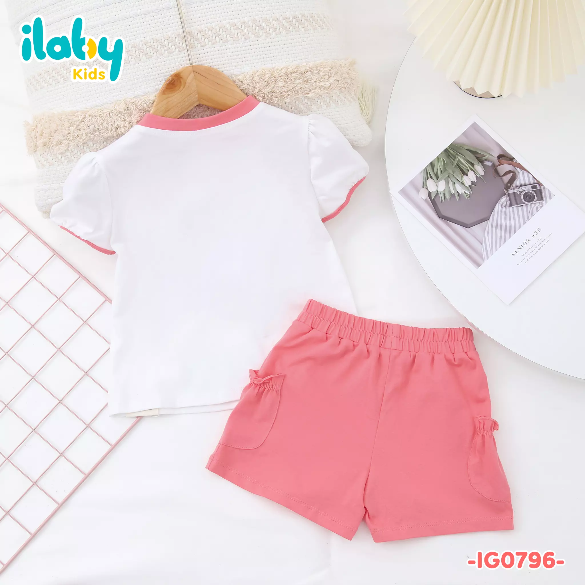 Bộ thun bé gái họa tiết mèo_thumbnail_4