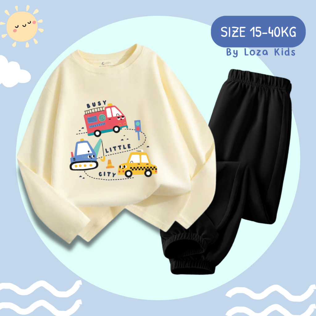 BộThu - Đông bé trai in hình ô tô - Loza Kids BW468_thumbnail_3