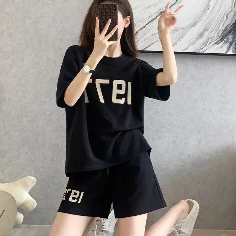 [Form Rộng] Đồ bộ nữ mùa hè - Set đồ nữ gồm áo thun+quần đùi cotton -  LOZA G0257_thumbnail_1