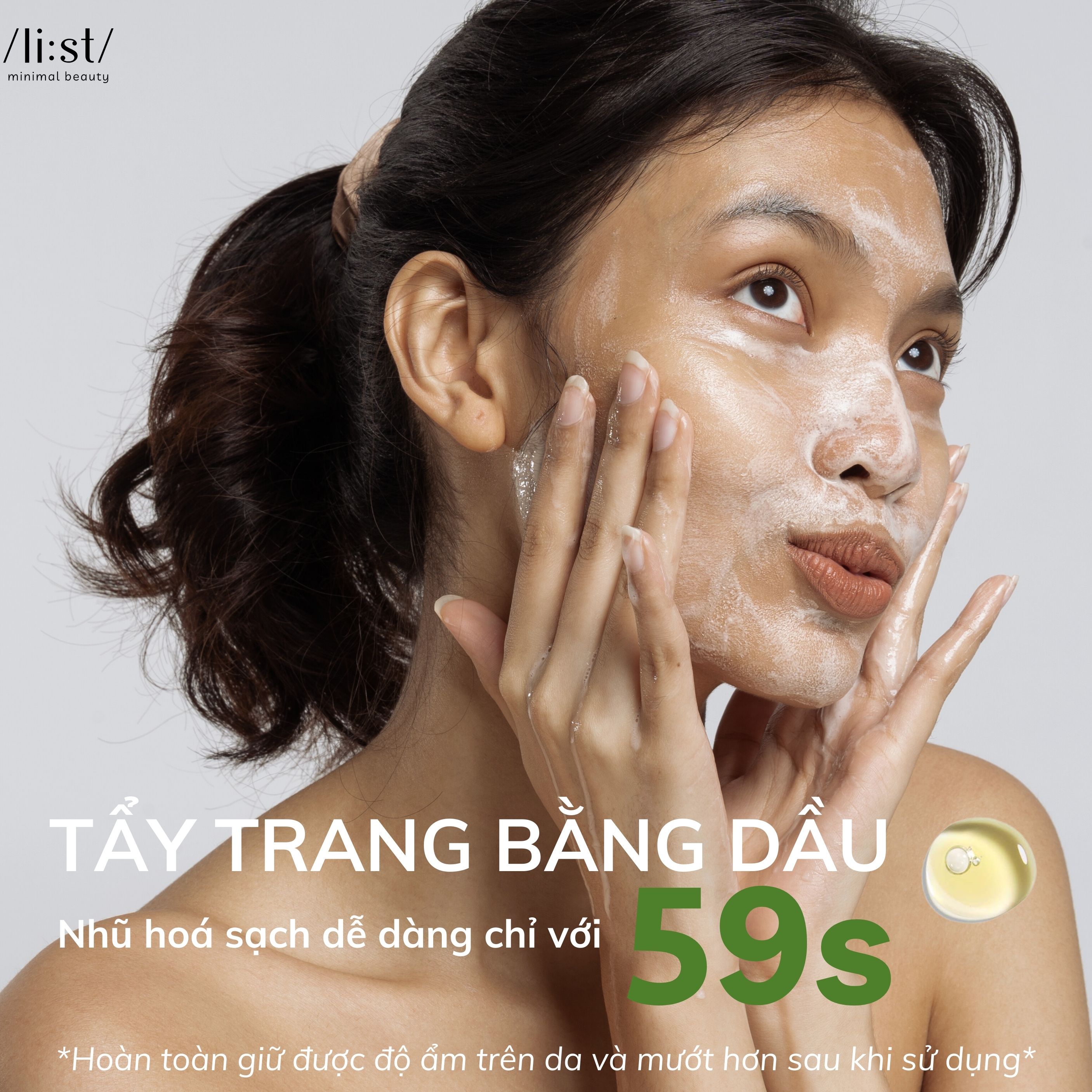 Trà Rửa Mặt Dưỡng Da Li:st 4 in 1 Tẩy Trang, Rửa Mặt, Tẩy Da Chết, Dưỡng Ẩm PuriTea 100ml_thumbnail_4