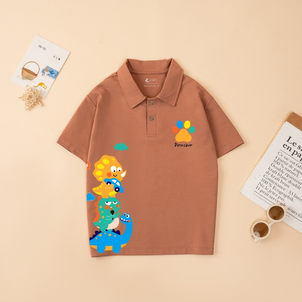 Áo polo bé trai in hình Khủng long - Loza Kids PL3050_thumbnail_6
