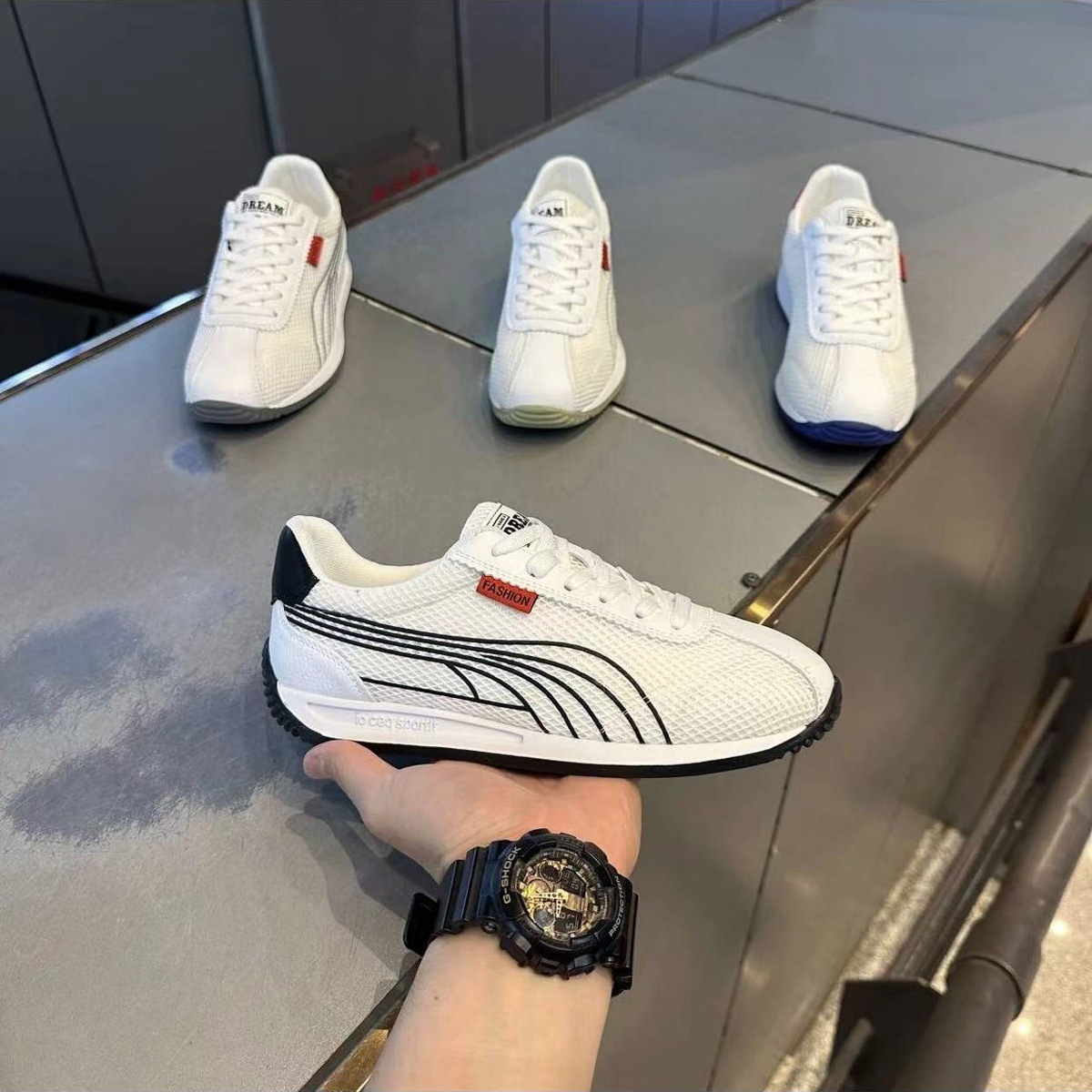 GA38 - Giày Sneaker Nam 2024 – Lưới Thoáng Khí, Nhẹ, Đế Mềm, Phong Cách Hàn Quốc_thumbnail_5