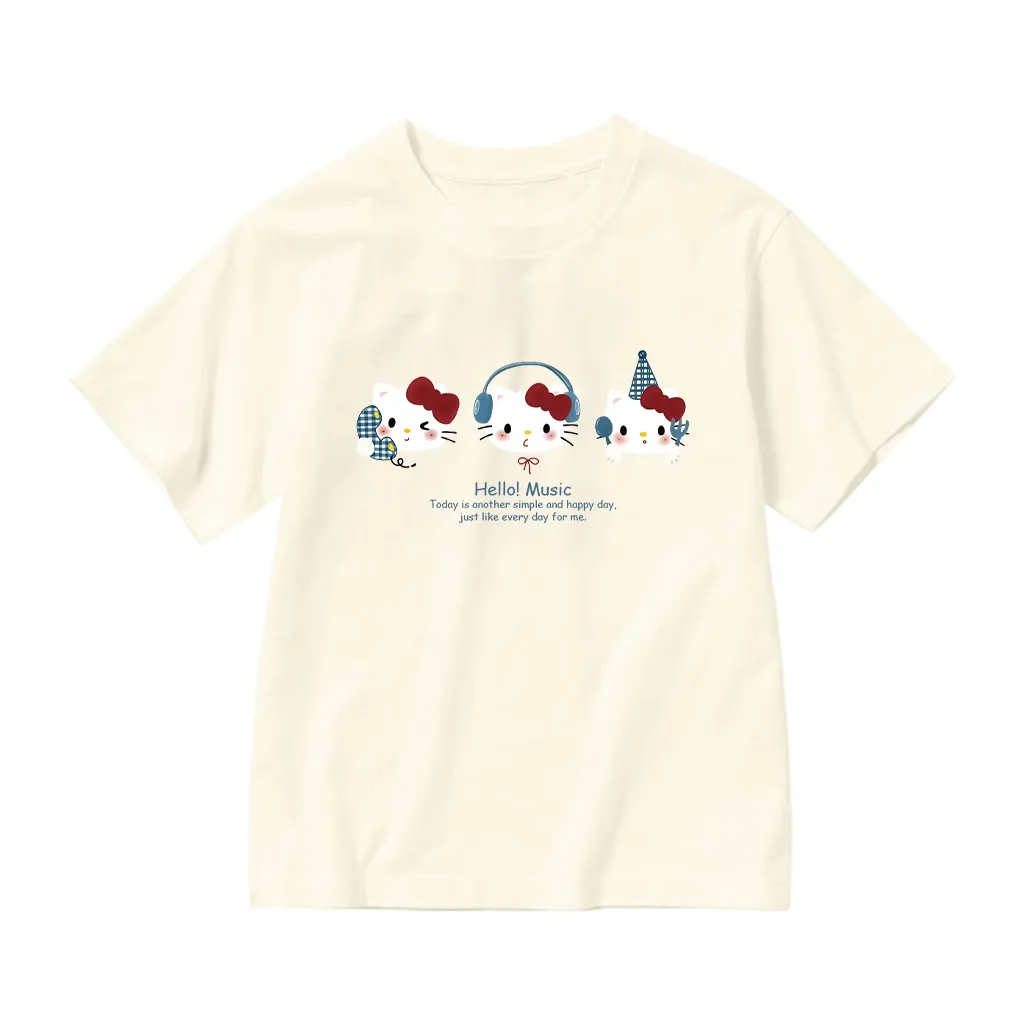 Áo thun form rộng cho bé gái Kado vải cotton co giãn 4 chiều thoáng mát Kitty dễ thương in mix 2887_thumbnail_14