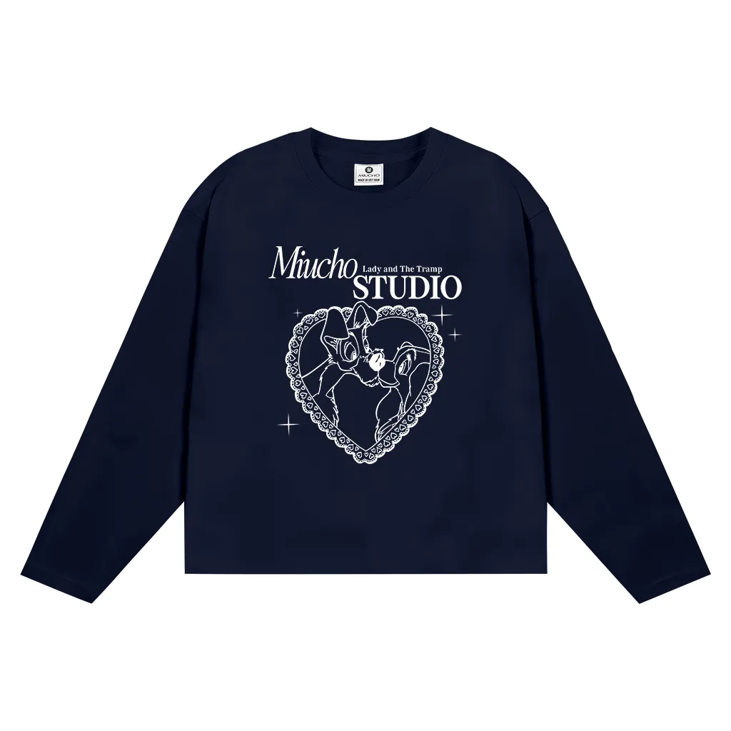 Áo thun boxy tay dài classic style 2640 Miucho chuẩn form tôn dáng vải cotton thoáng mát co giãn_thumbnail_10