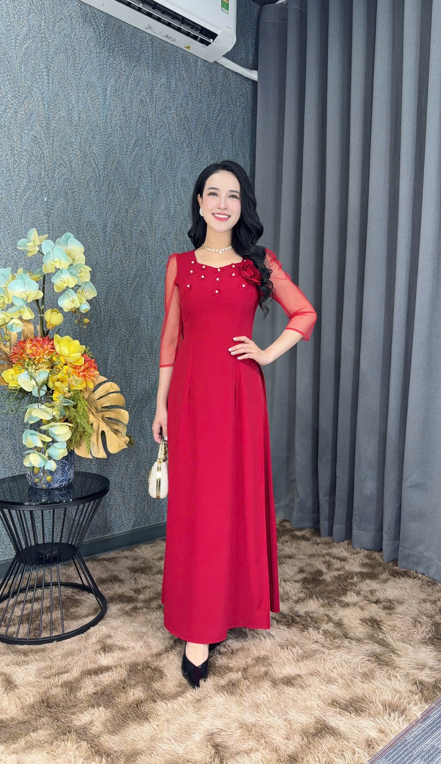 Đầm giả áo dài - Y2054 - Thương hiệu Zonbig