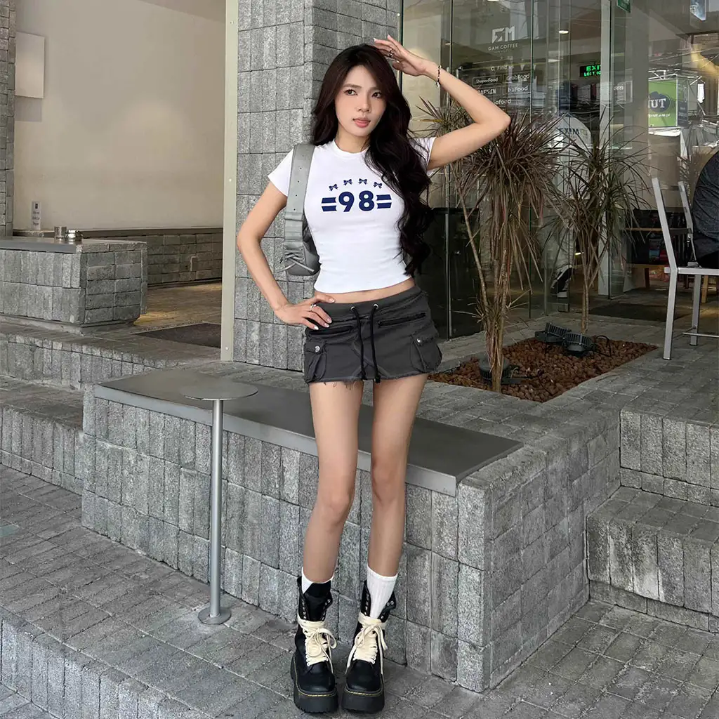 Áo baby tee nữ ôm body basic Beezy vải visco thoáng mát hack dáng in mix 3019_thumbnail_3
