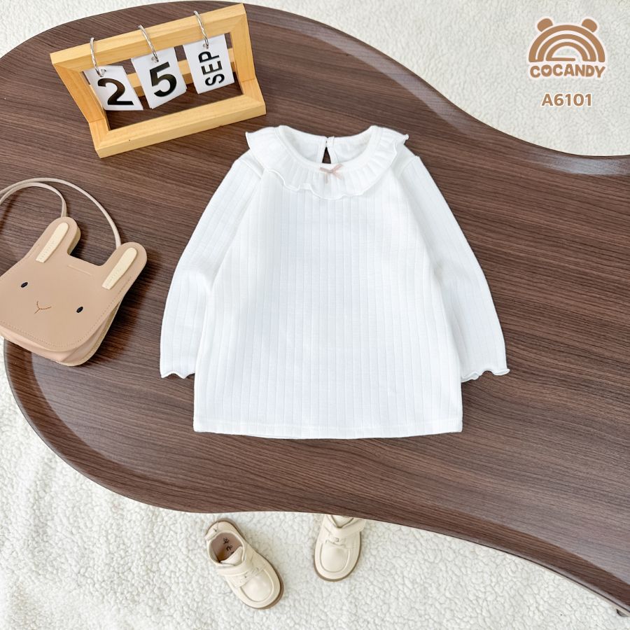 Áo dài TRẮNG cổ tròn phối bèo_thumbnail_0