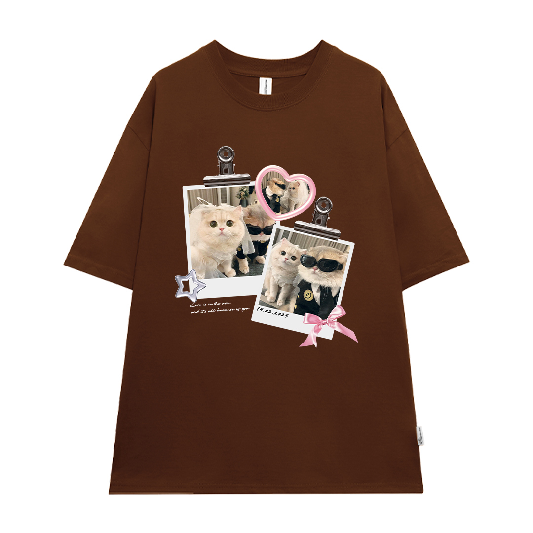 Áo thun cặp nam nữ form rộng 1946 Miucho cổ tròn vải 4c cotton 220gsm thoáng mát in mix_thumbnail_13