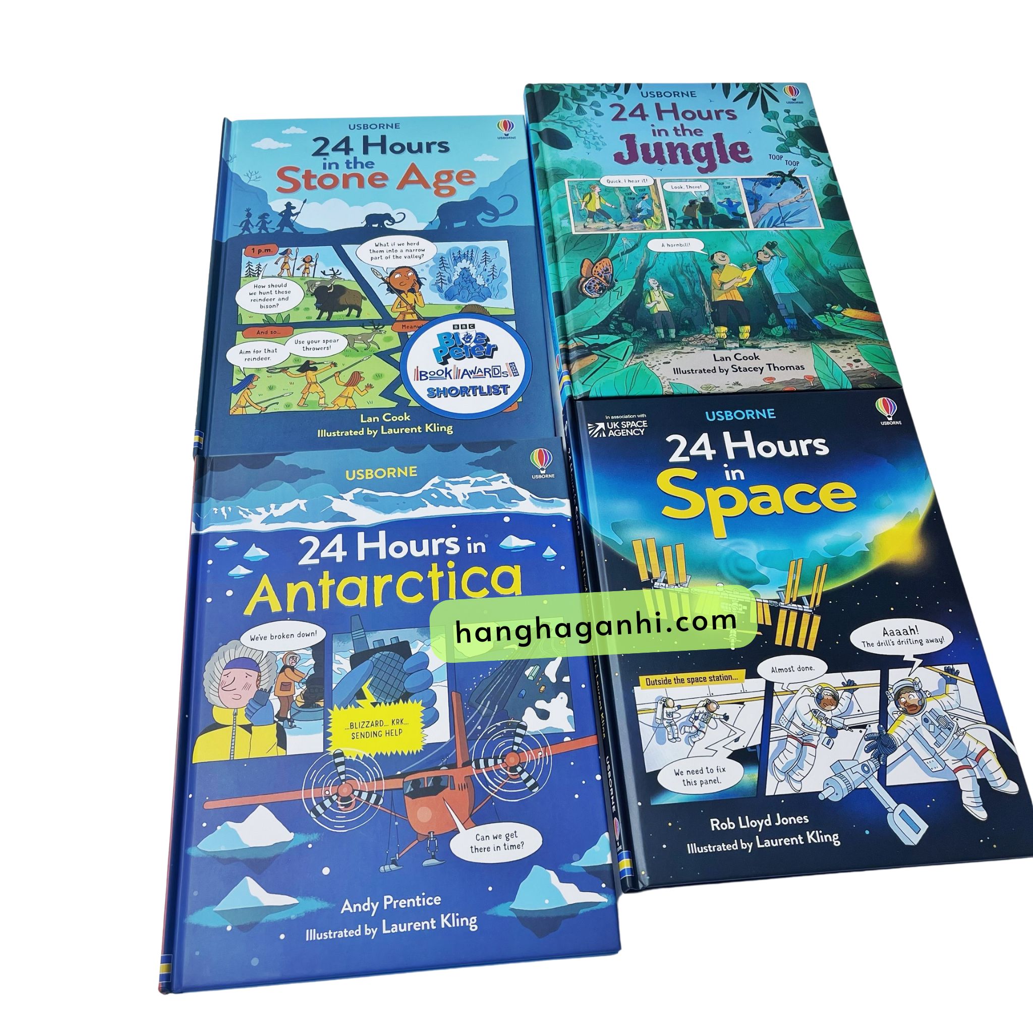 Usborne 24 Hours- Bộ 4 cuốn bìa cứng [Sách Nhập Khẩu]