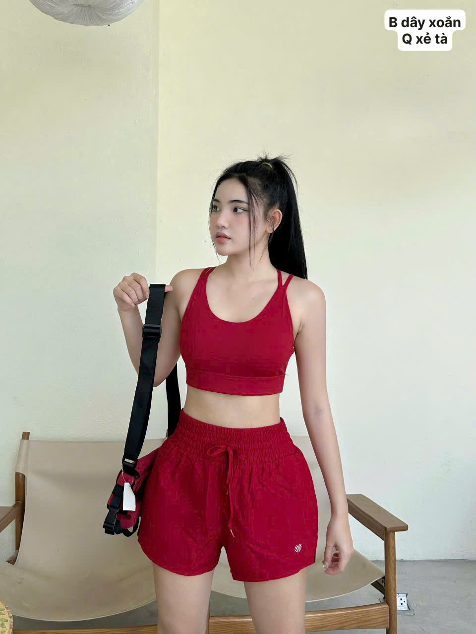 Quần Đùi Thể Thao Boxer 2 Lớp Xẻ Tà Cột Dây_thumbnail_4