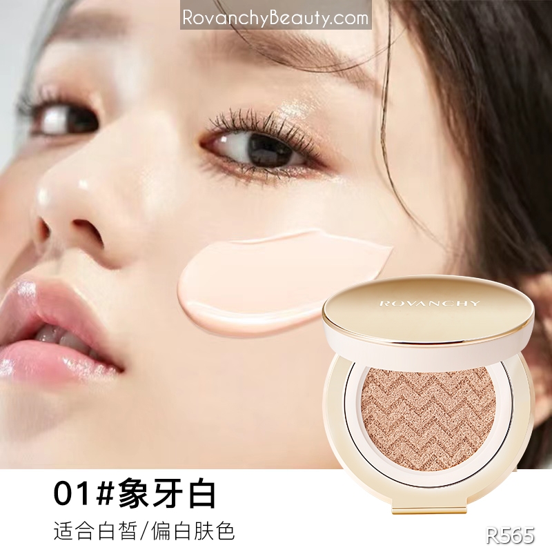 Kem nền R565 ROVANCHY Cushion Che Khuyết Điểm, Dưỡng Ẩm, Chống Nắng, Tông Tự Nhiên - 2 Màu (#01 #02)_thumbnail_2