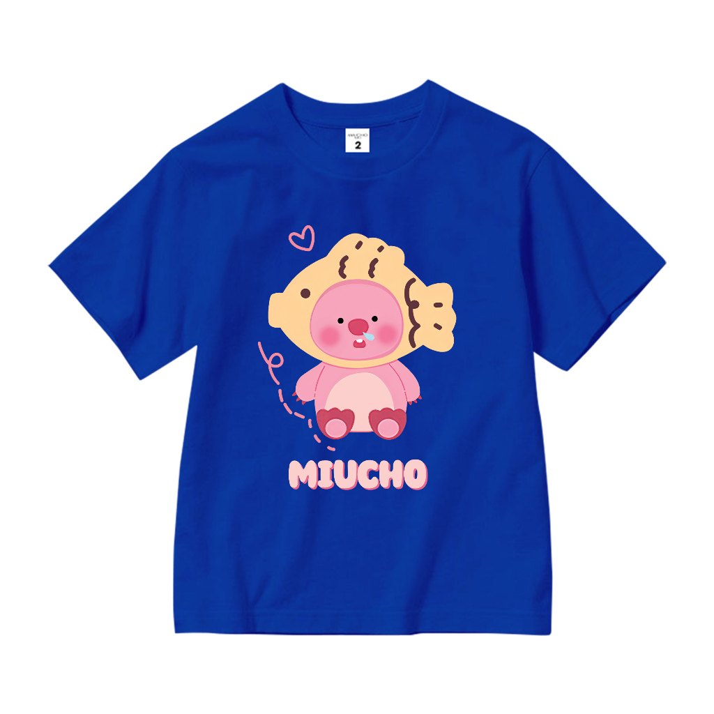 Áo thun Loopy cho bé gái 100% vải cotton thoáng mát basic AED649 Miucho Kid_thumbnail_11